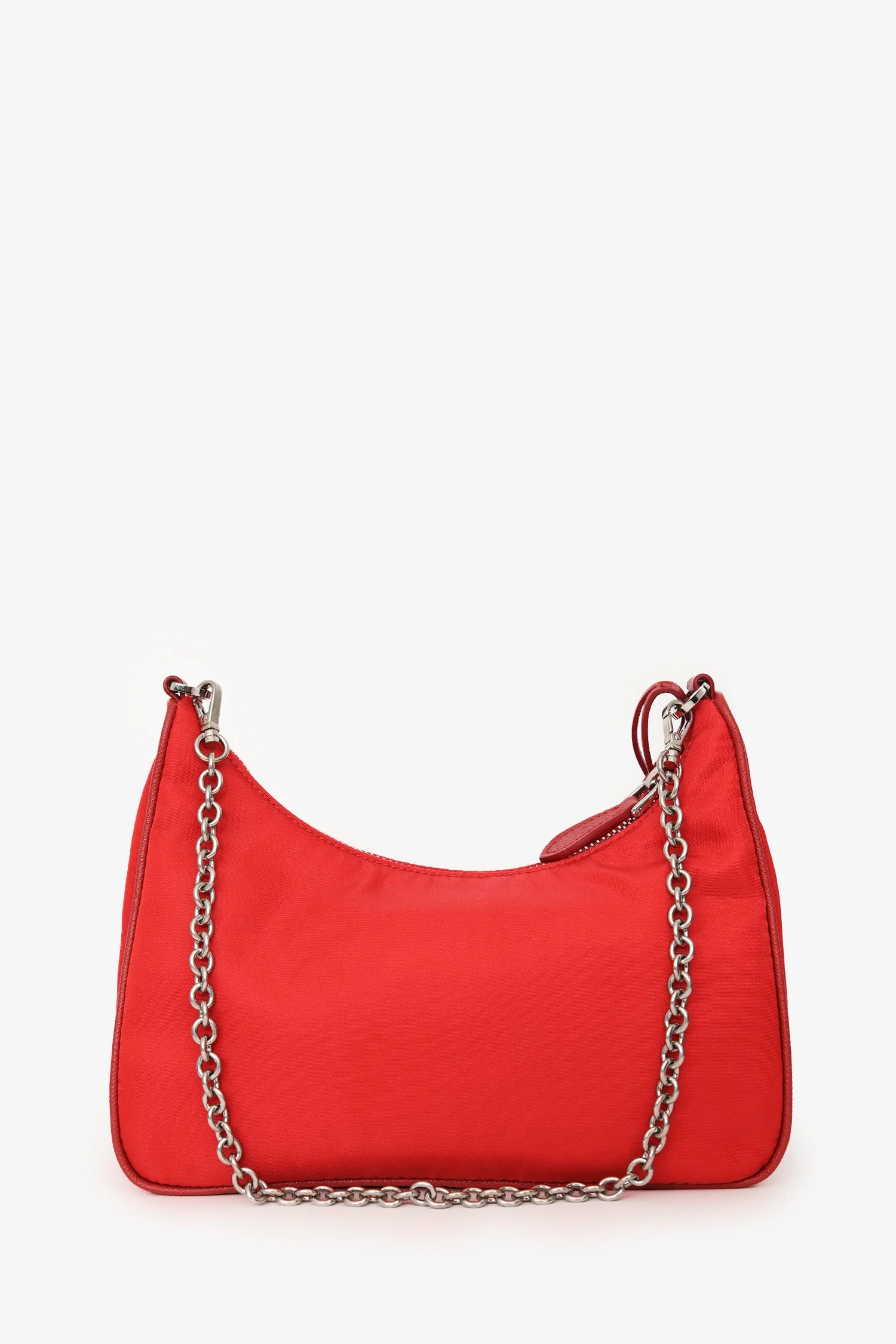 Prada Red Re-Nylon Re-Edition 2005 Bag With Strap + Pouch - Image 2