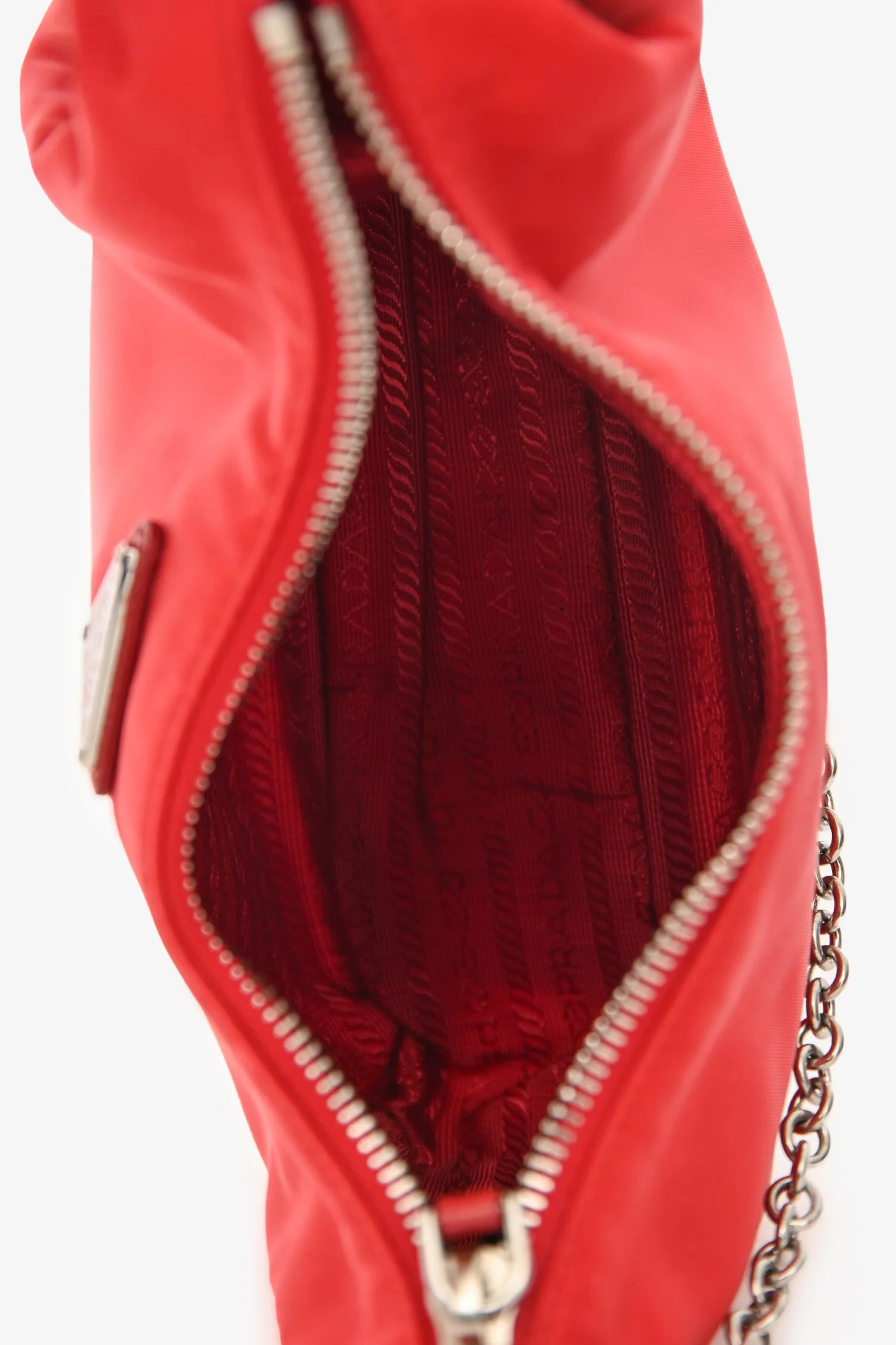 Prada Red Re-Nylon Re-Edition 2005 Bag With Strap + Pouch - Image 6