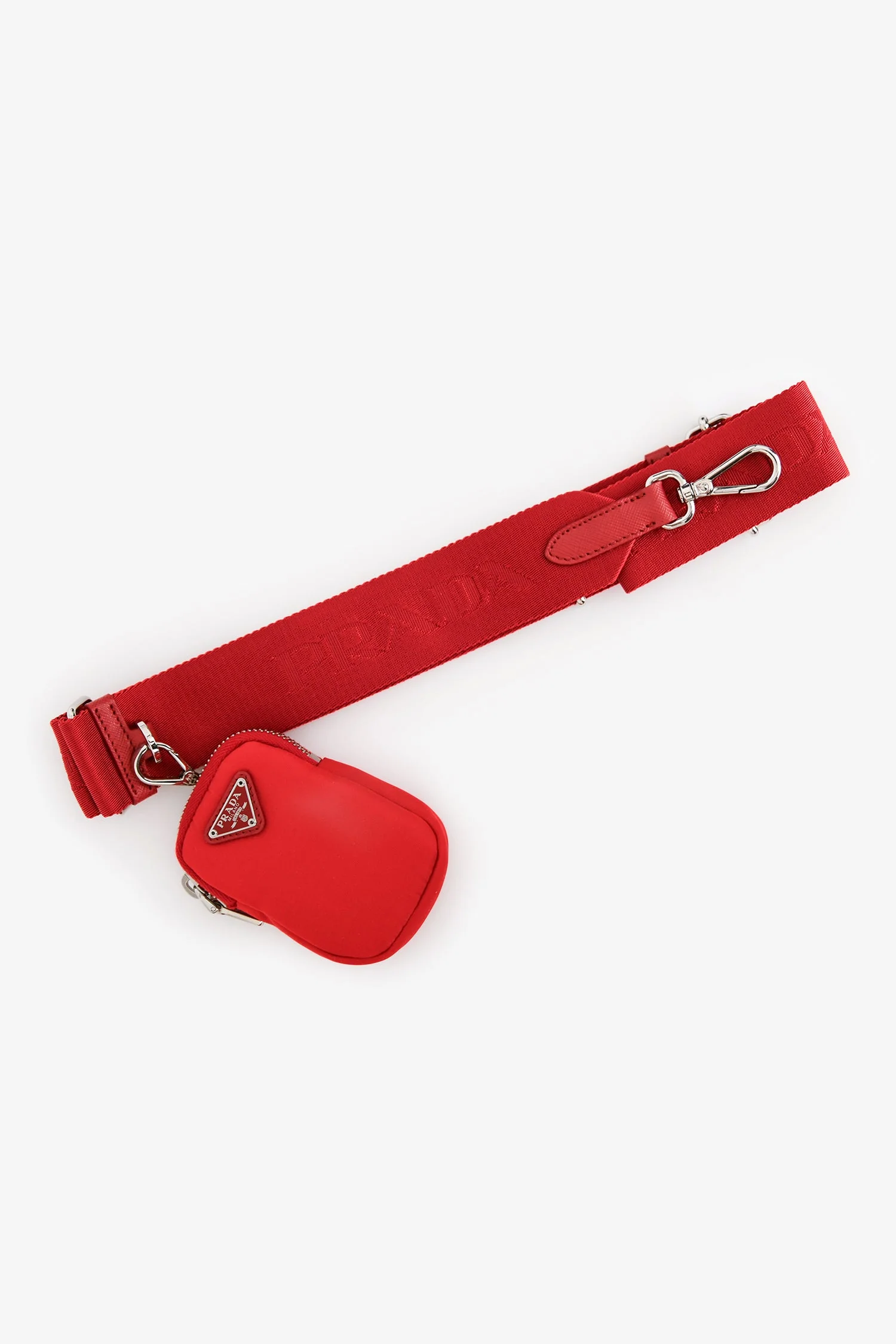 Prada Red Re-Nylon Re-Edition 2005 Bag With Strap + Pouch - Image 7