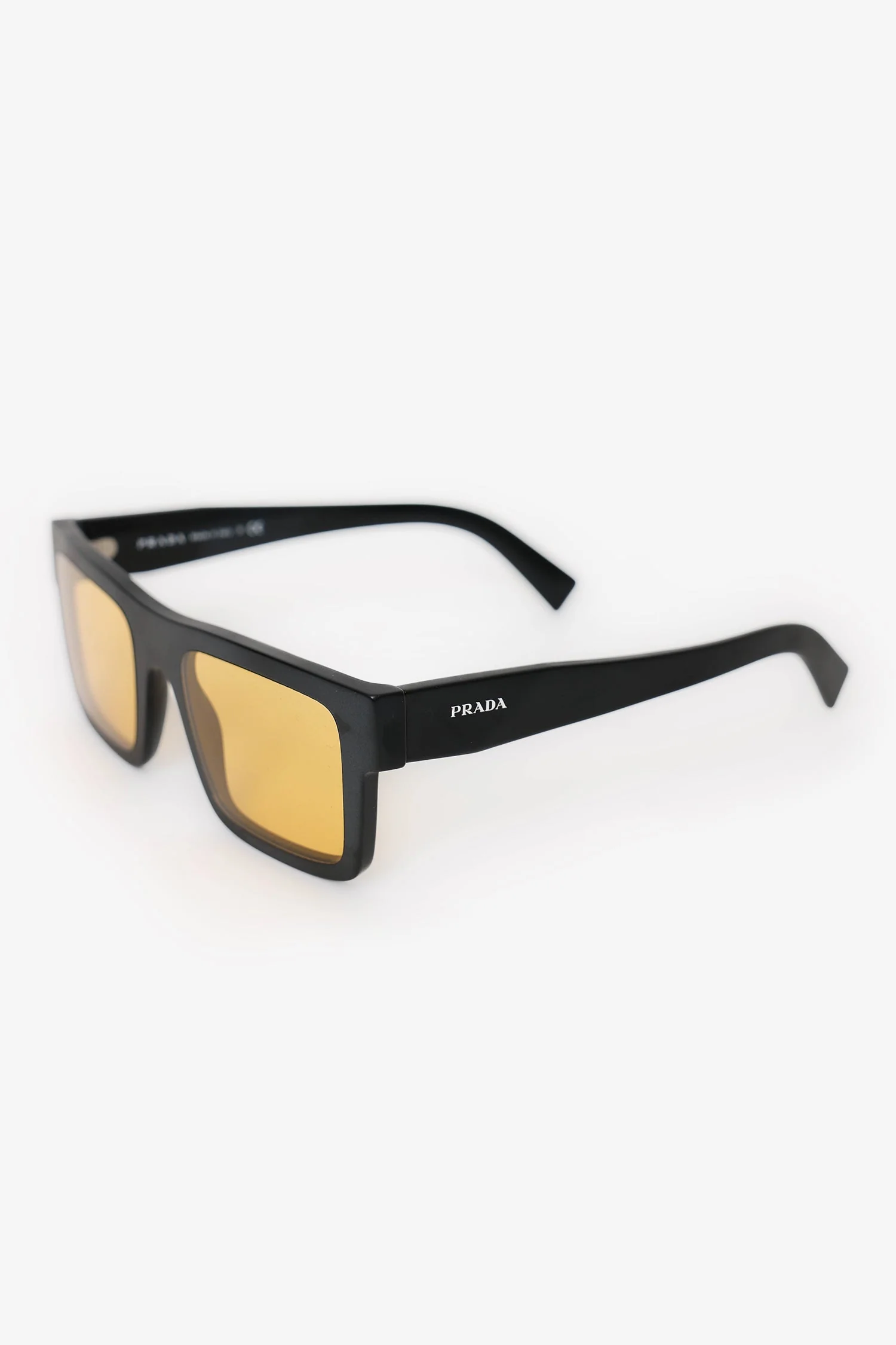 Prada SPR 19W Black Acetate Symbole Sunglasses - Image 2