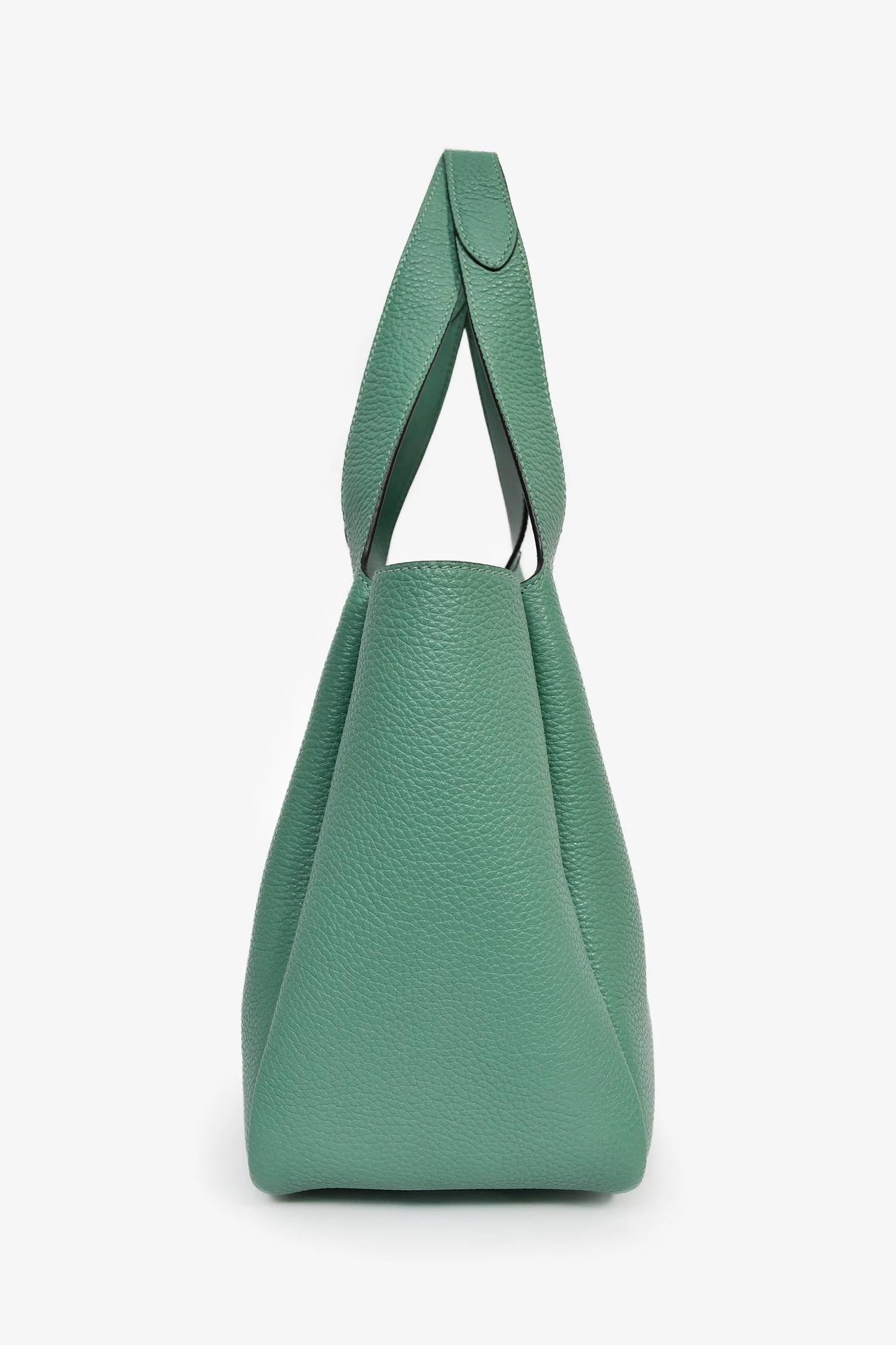Prada Teal Leather 'Dynamique' Medium Tote Bag - Image 3
