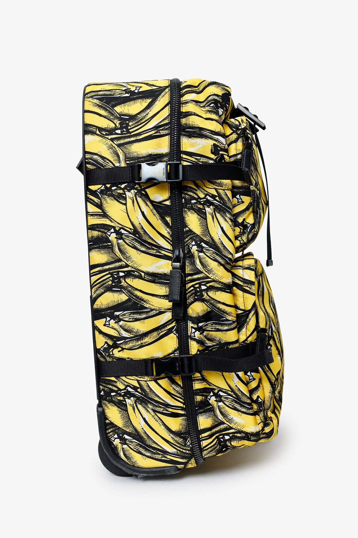 Prada Yellow/Black Banana Print Cabin Trolley - Image 2