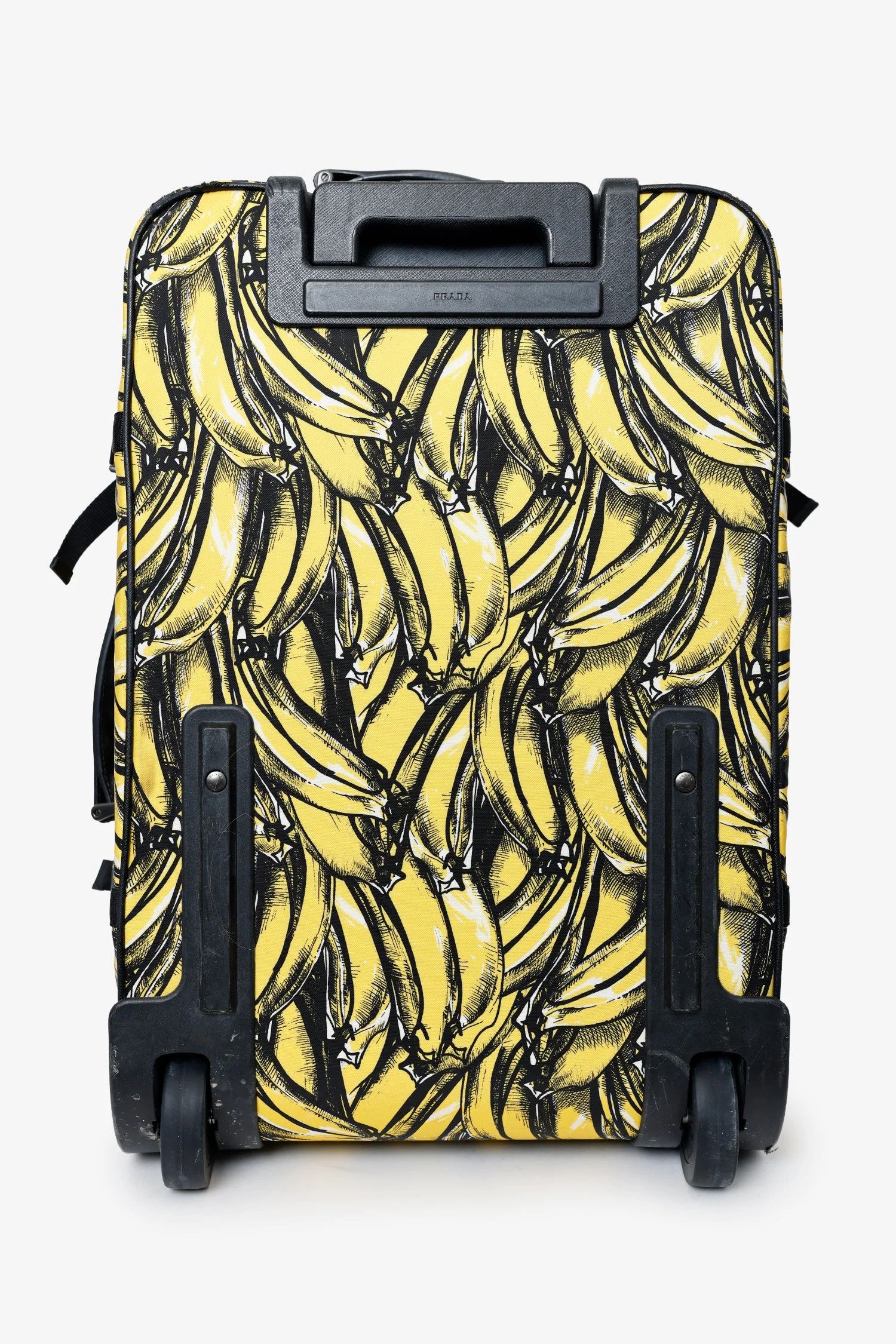 Prada Yellow/Black Banana Print Cabin Trolley - Image 3