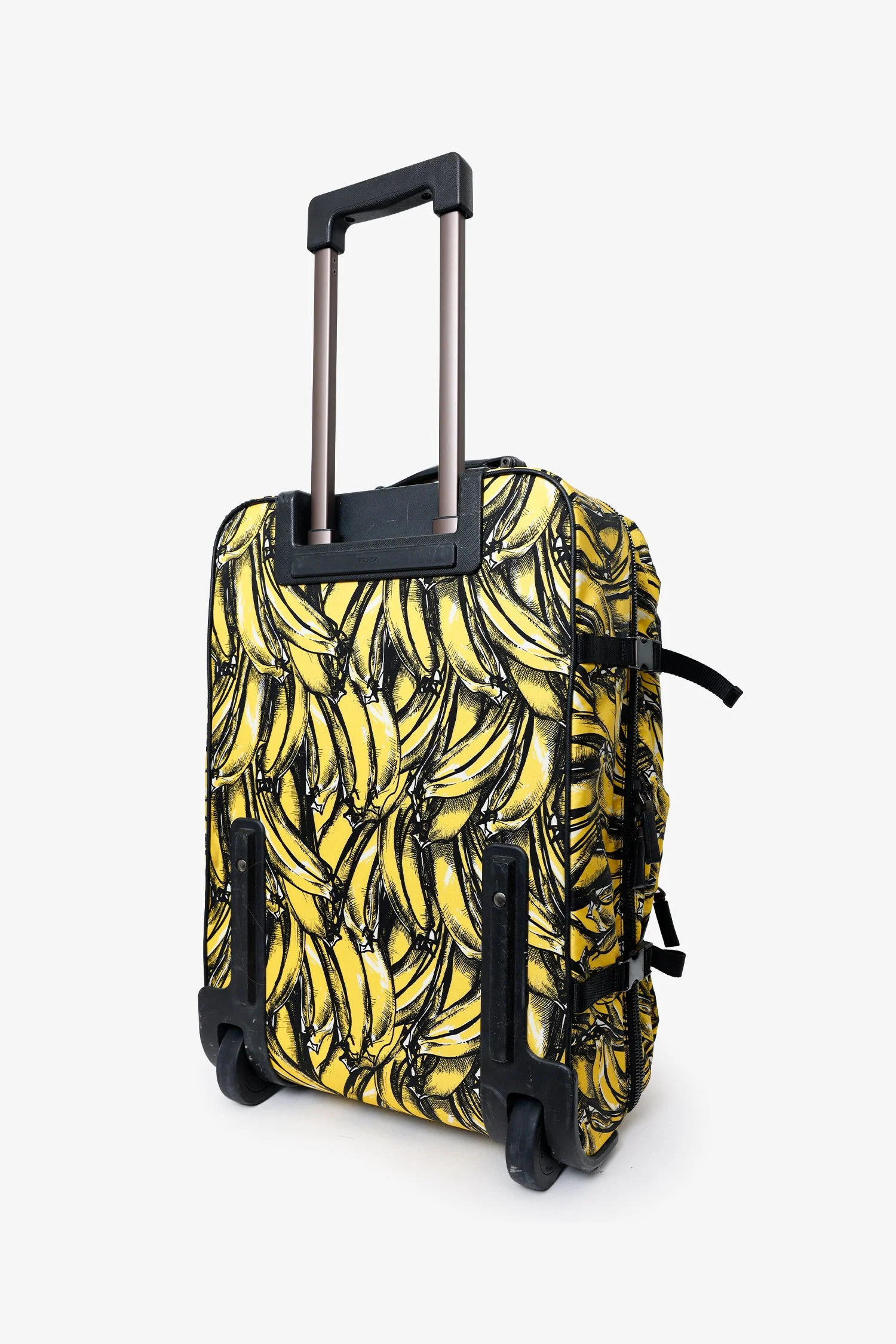 Prada Yellow/Black Banana Print Cabin Trolley - Image 6