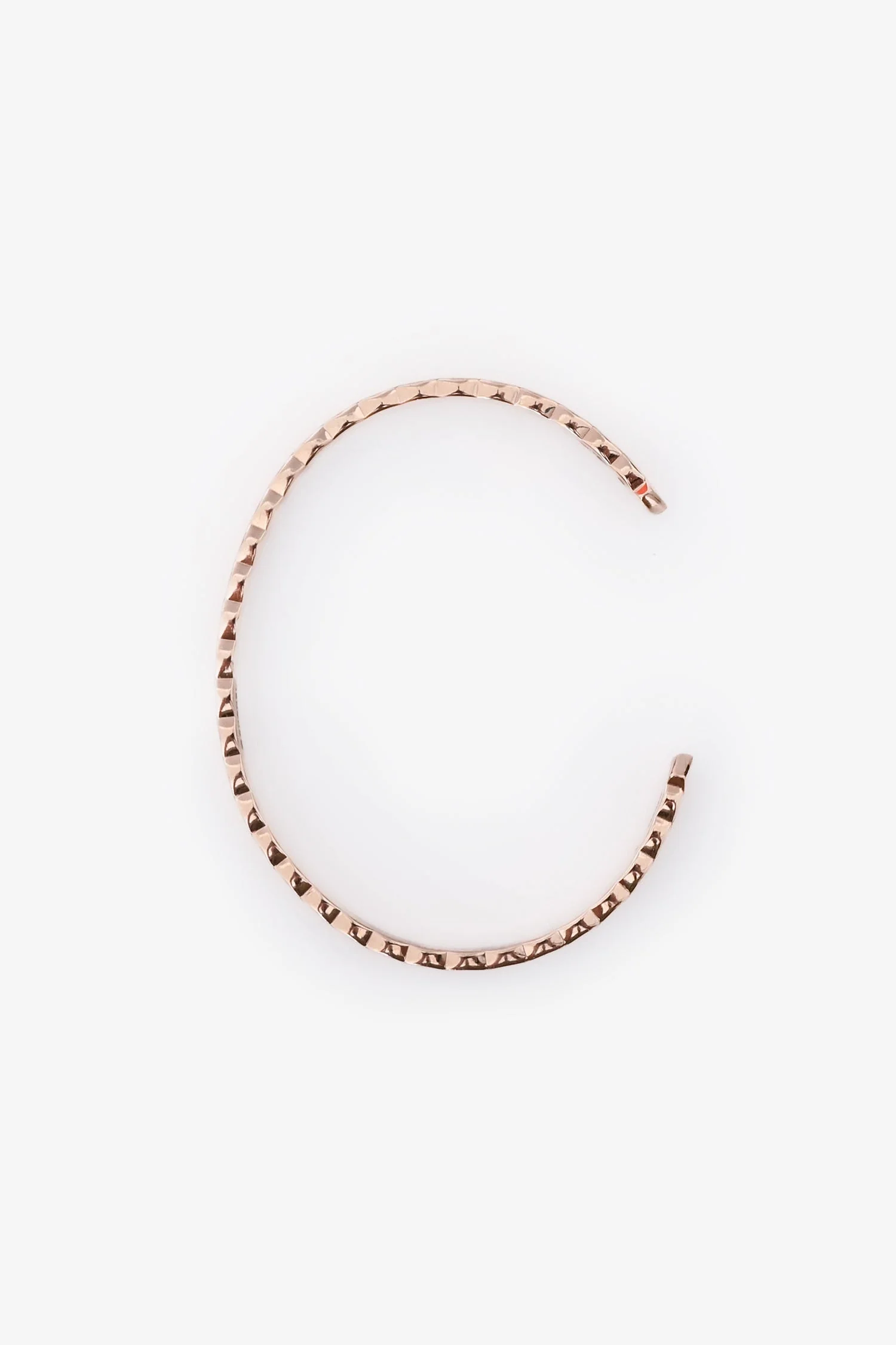 Pre-Loved Chanel™ 18k Rose Gold Coco Crush Quilted Bangle Size S - Image 5