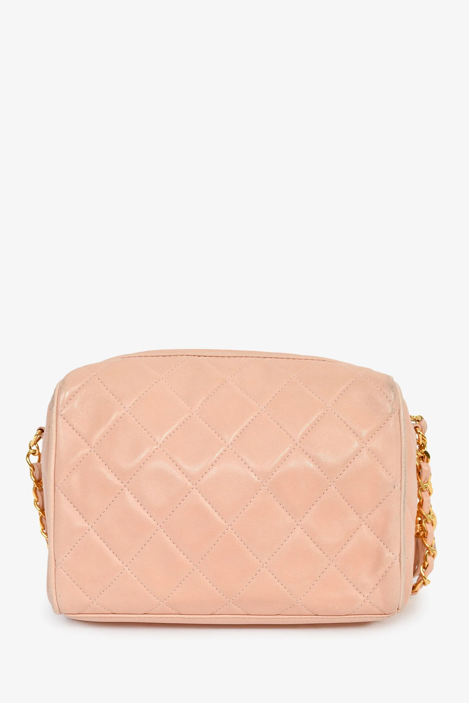 Pre-Loved Chanel™ 1994-96 Pink Quilted Lambskin 'Diana Half Moon' Flap Bag - Image 2