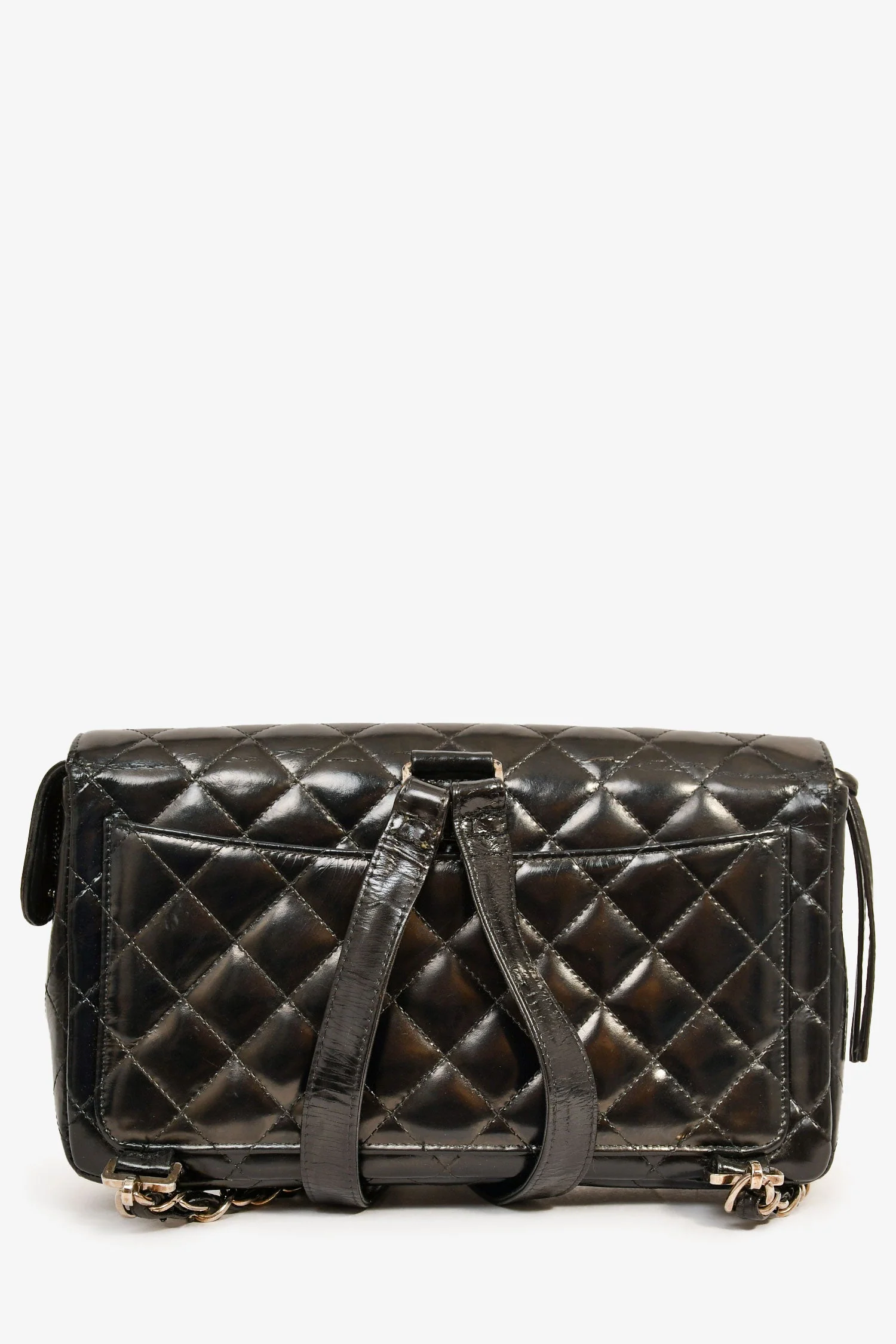 Pre-Loved Chanel™ 1996-7 Black Quilted Leather Flap Zip Backpack (Refurbished) - Image 2