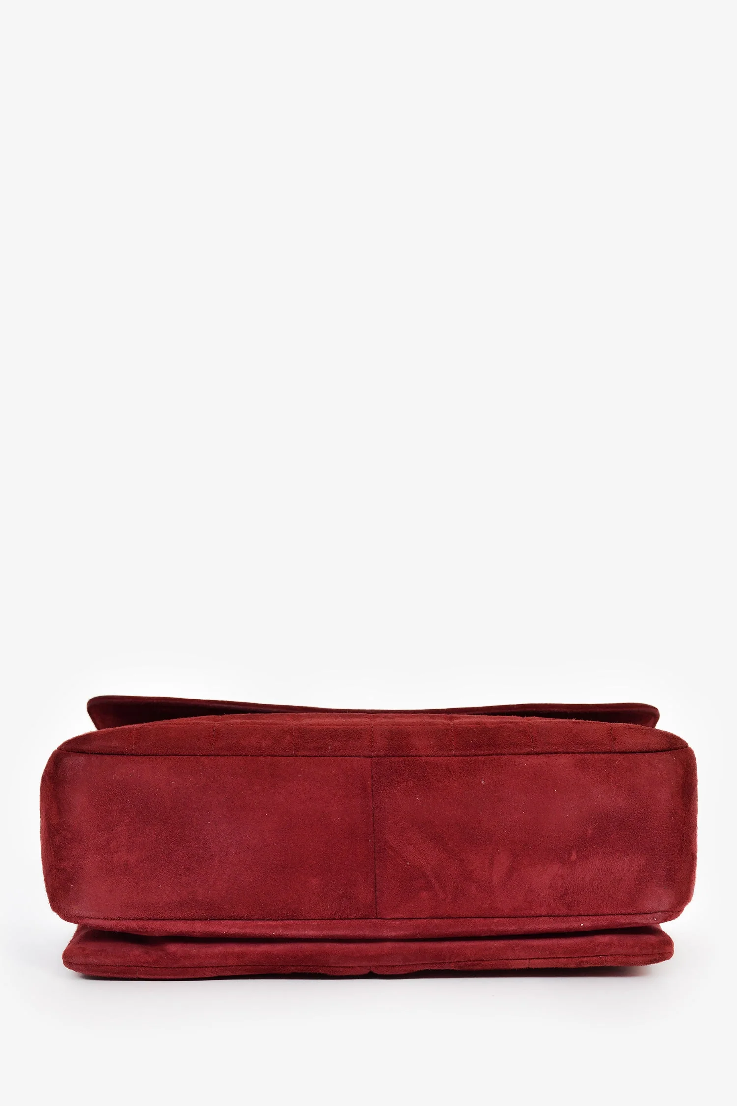 Pre-Loved Chanel™ 2000/2002 Burgundy Suede 2.55 'Choco Bar' Reissue Shoulder Bag - Image 5
