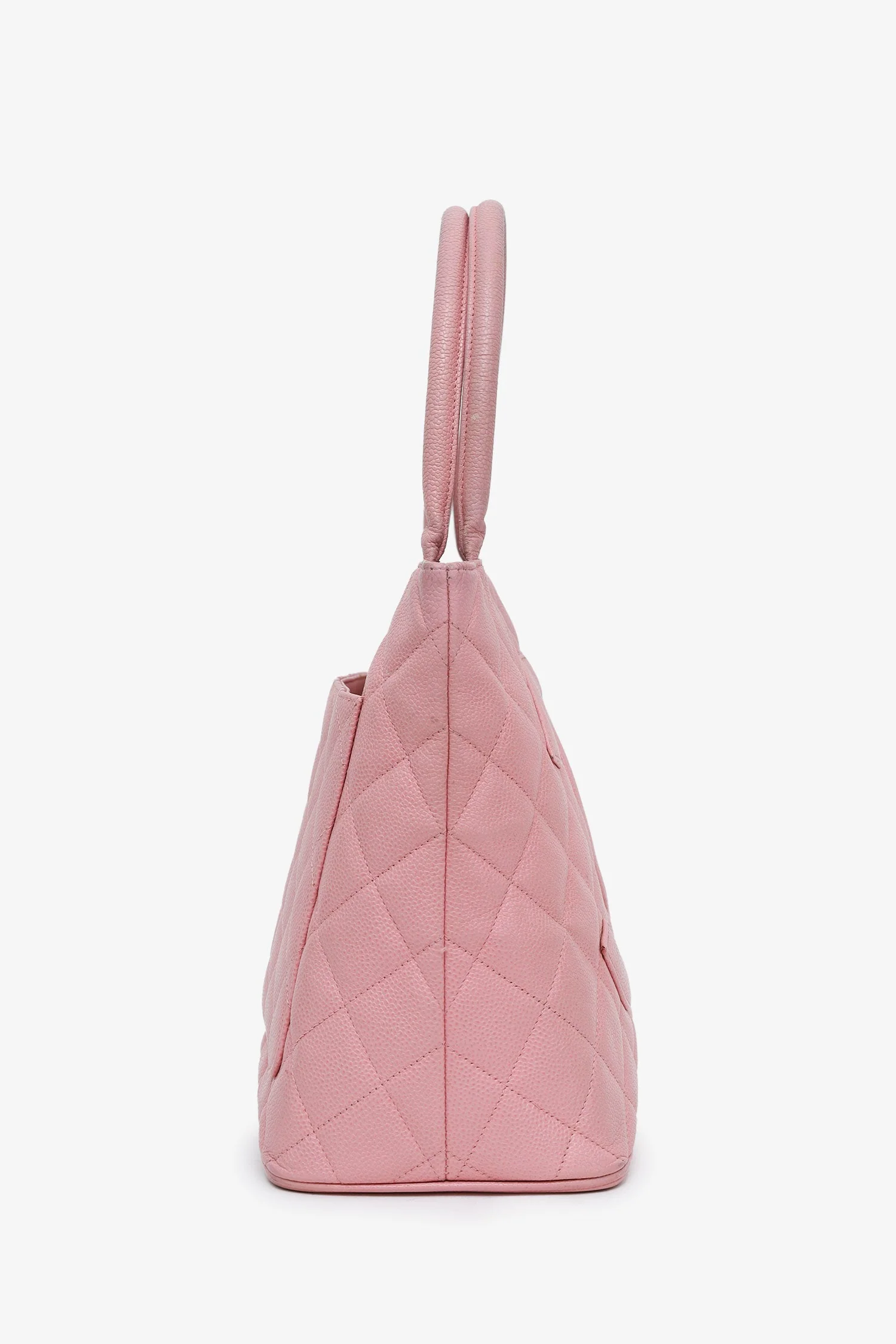 Pre-Loved Chanel™ 2004-05 Pink Caviar Medallion Tote - Image 3