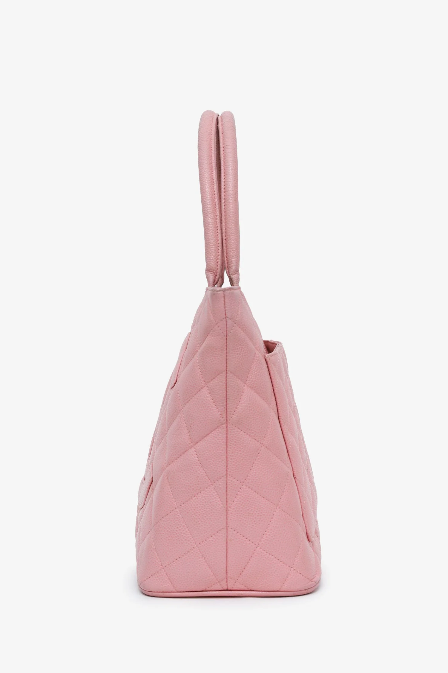 Pre-Loved Chanel™ 2004-05 Pink Caviar Medallion Tote - Image 4