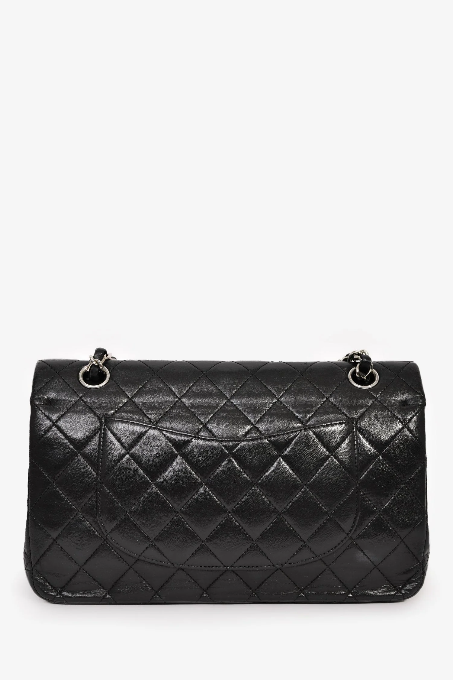 Pre-Loved Chanel™ 2008/09 Black Quilted Lambskin Medium Double Flap - Image 2