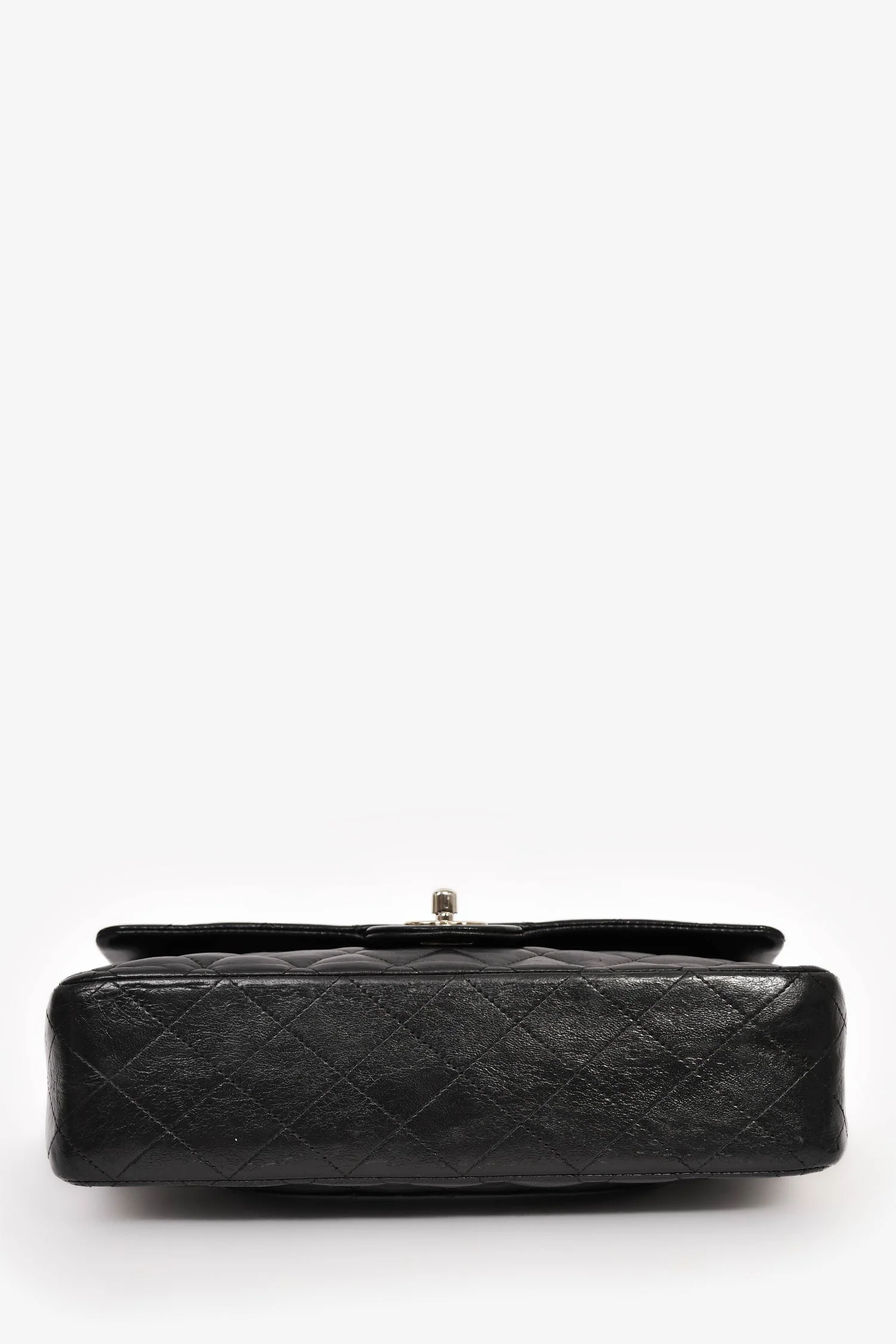 Pre-Loved Chanel™ 2008/09 Black Quilted Lambskin Medium Double Flap - Image 5