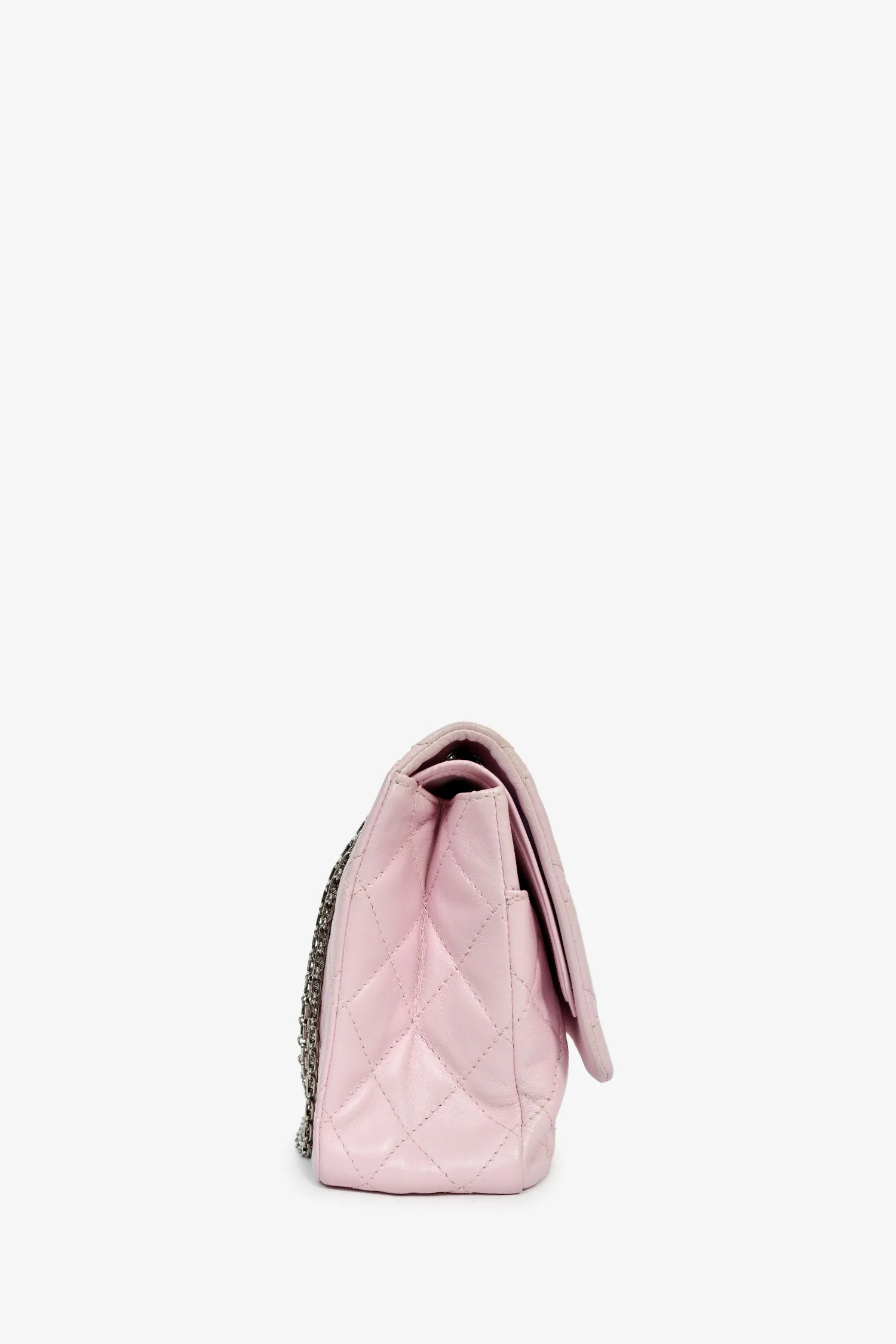 Pre-Loved Chanel™ 2008-09 Rose Clair Purple Lambskin 2.55 Reissue 227 Shoulder Bag - Image 3