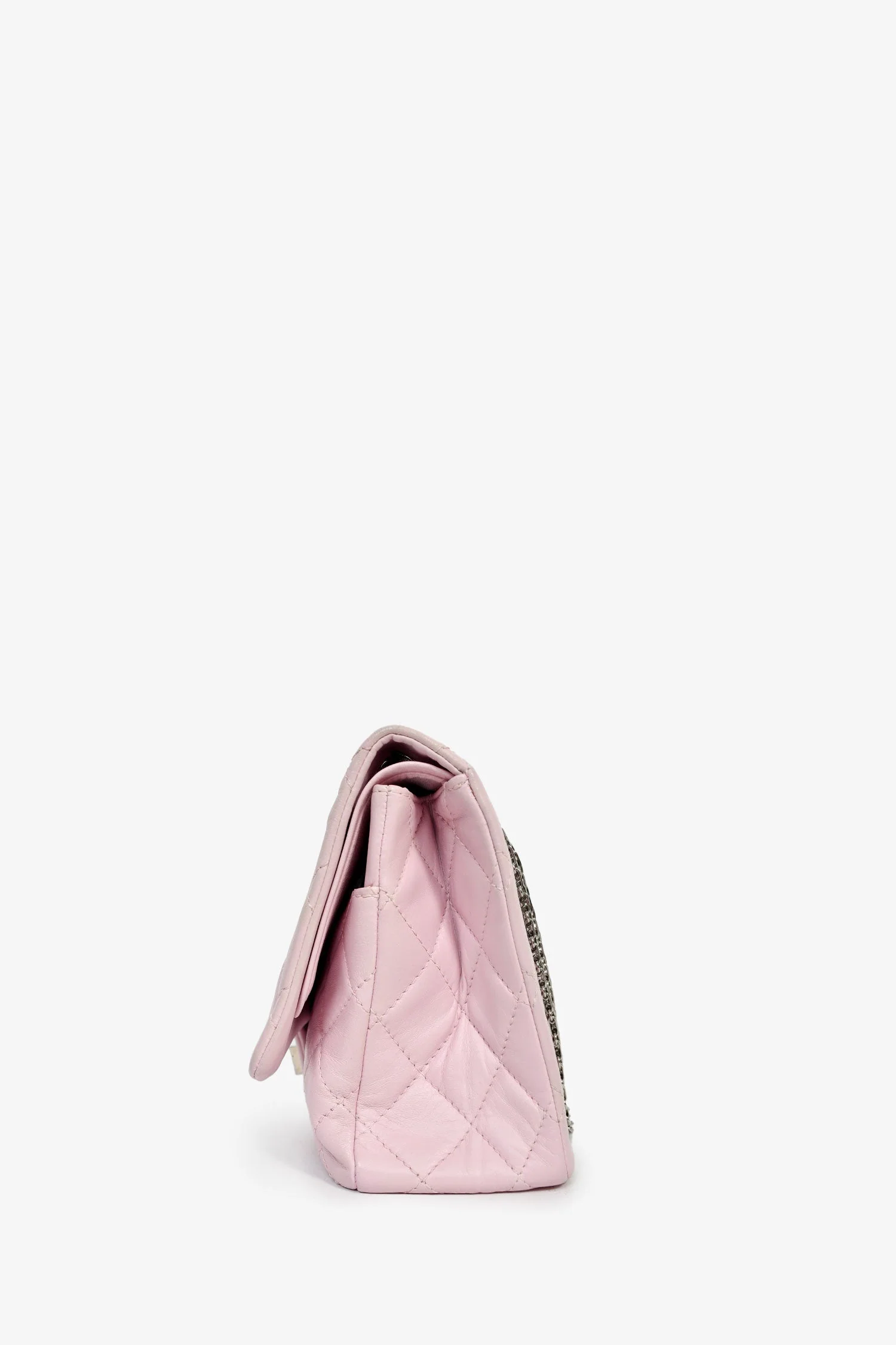 Pre-Loved Chanel™ 2008-09 Rose Clair Purple Lambskin 2.55 Reissue 227 Shoulder Bag - Image 4
