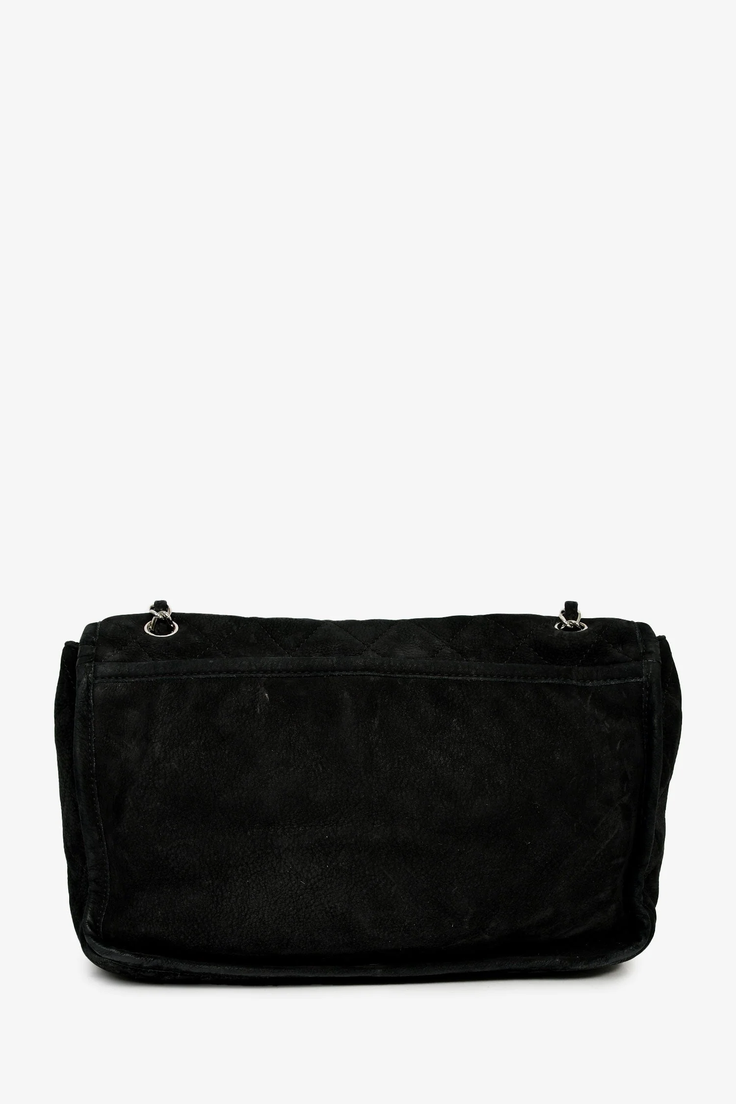 Pre-Loved Chanel™ 2011/12 Black Nubuck CC Flap Bag - Image 2