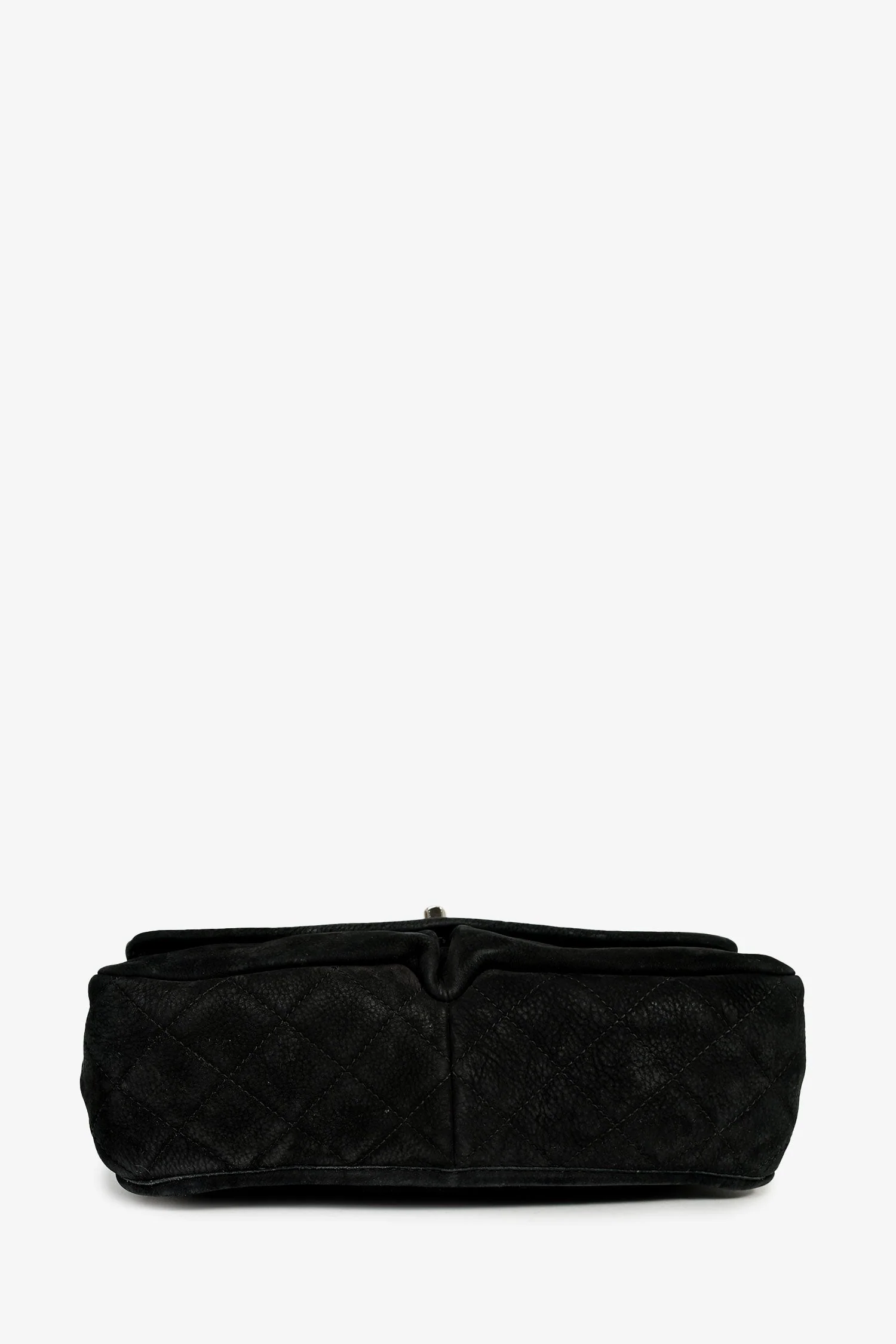 Pre-Loved Chanel™ 2011/12 Black Nubuck CC Flap Bag - Image 5