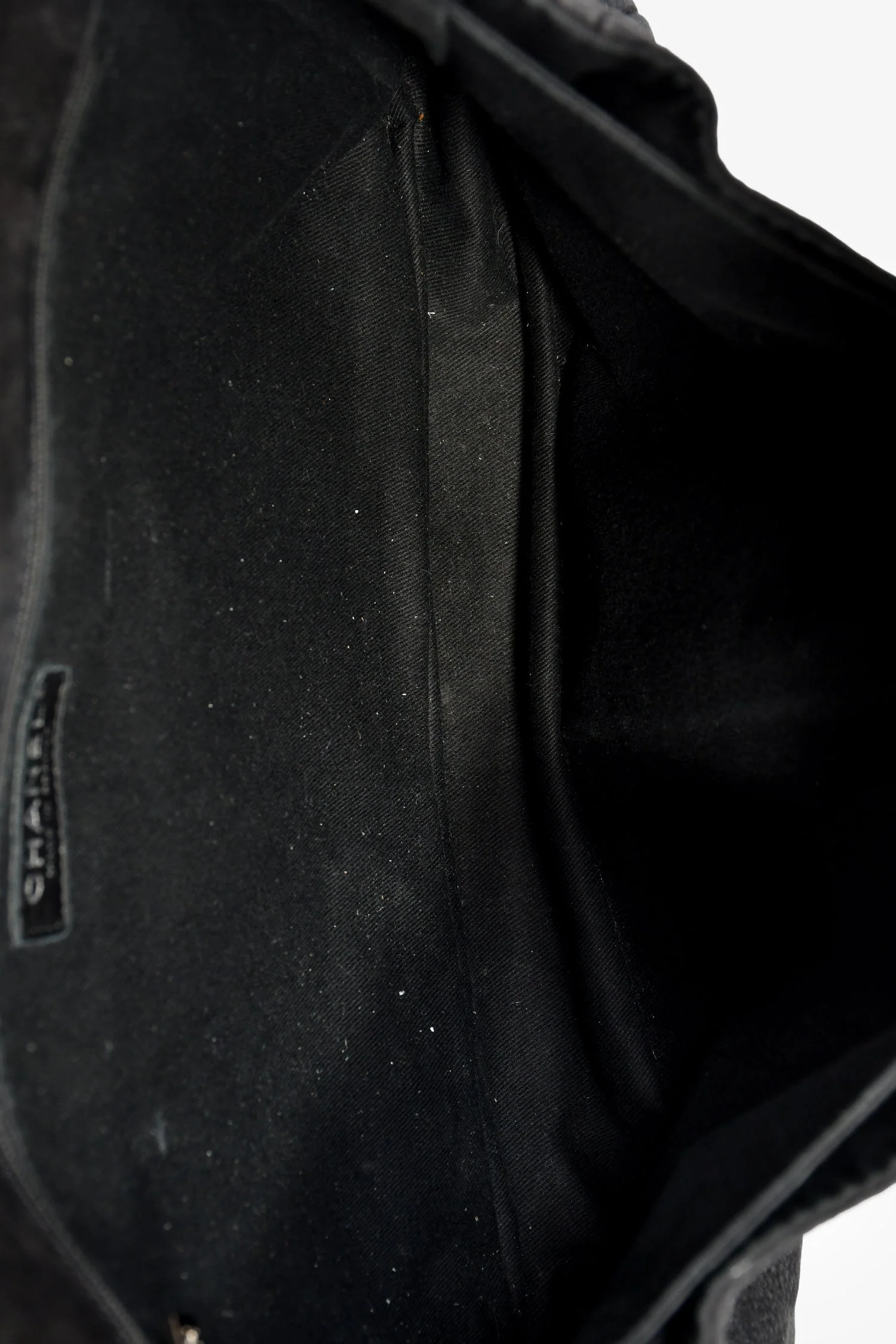 Pre-Loved Chanel™ 2011/12 Black Nubuck CC Flap Bag - Image 6