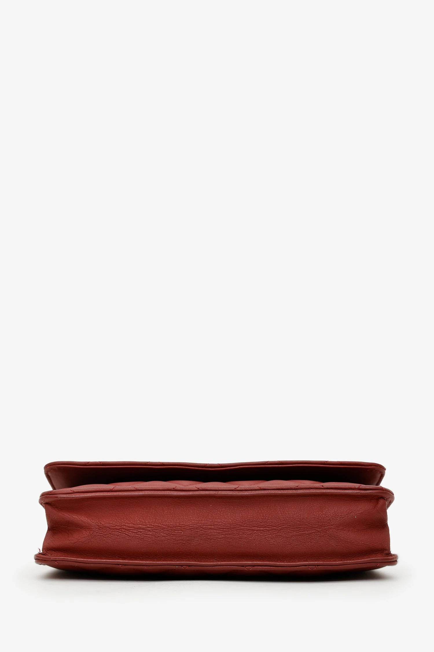 Pre-Loved Chanel™ 2011-12 Burgundy Quilted Lambskin Wallet on Chain - Image 5