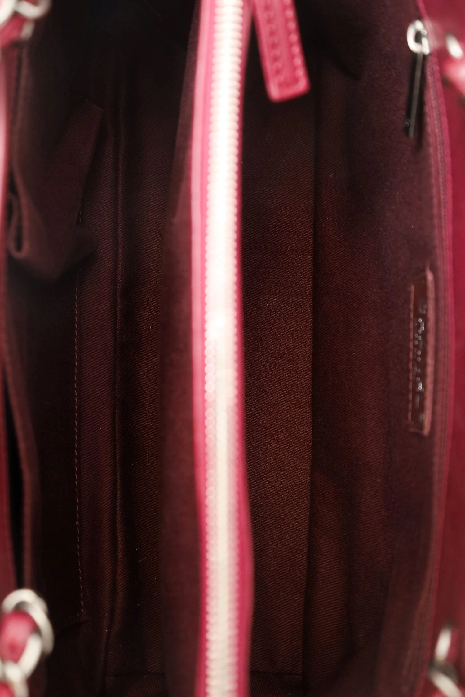 Pre-Loved Chanel™ 2011-12 Burgundy Quilted Leather CC Chain Tote - Image 7