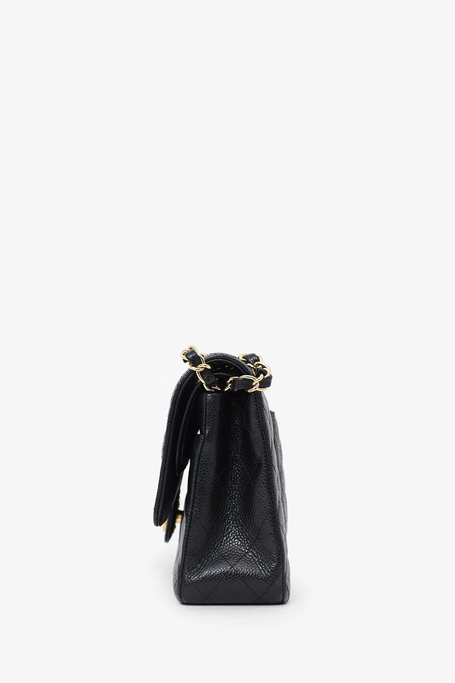 Pre-Loved Chanel™ 2011 Black Caviar Leather Medium Double Flap With Gold-Tone Hardware - Image 5