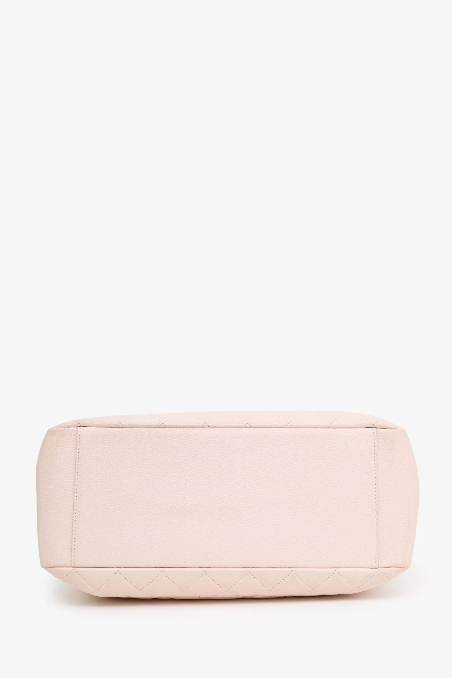 Pre-Loved Chanel™ 2012-13 Pink Caviar Leather Grand Shopping Tote - Image 5