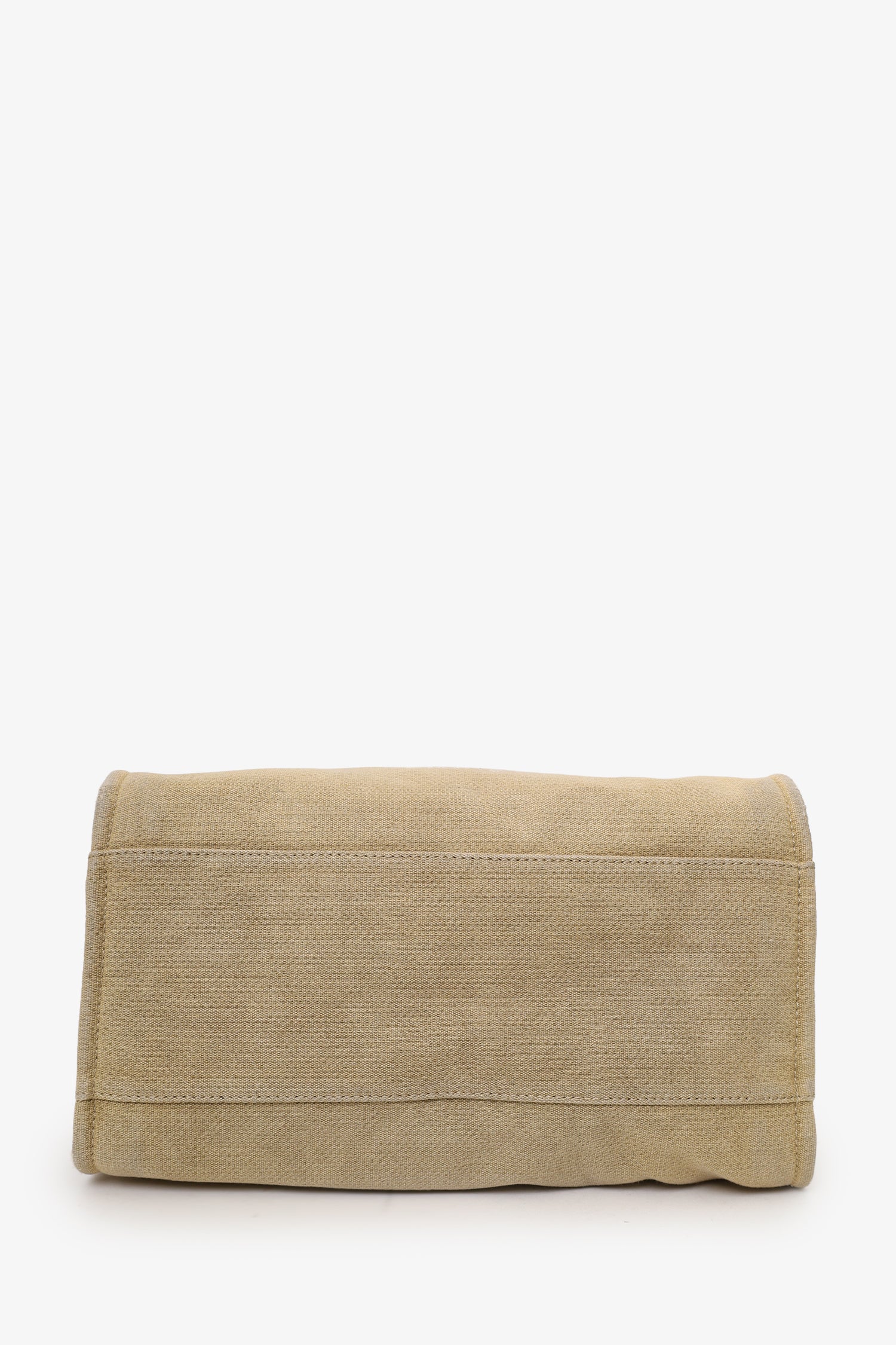 Pre-Loved Chanel™ 2012 Beige/Black Canvas Large Deauville Shopping Tote - Image 5