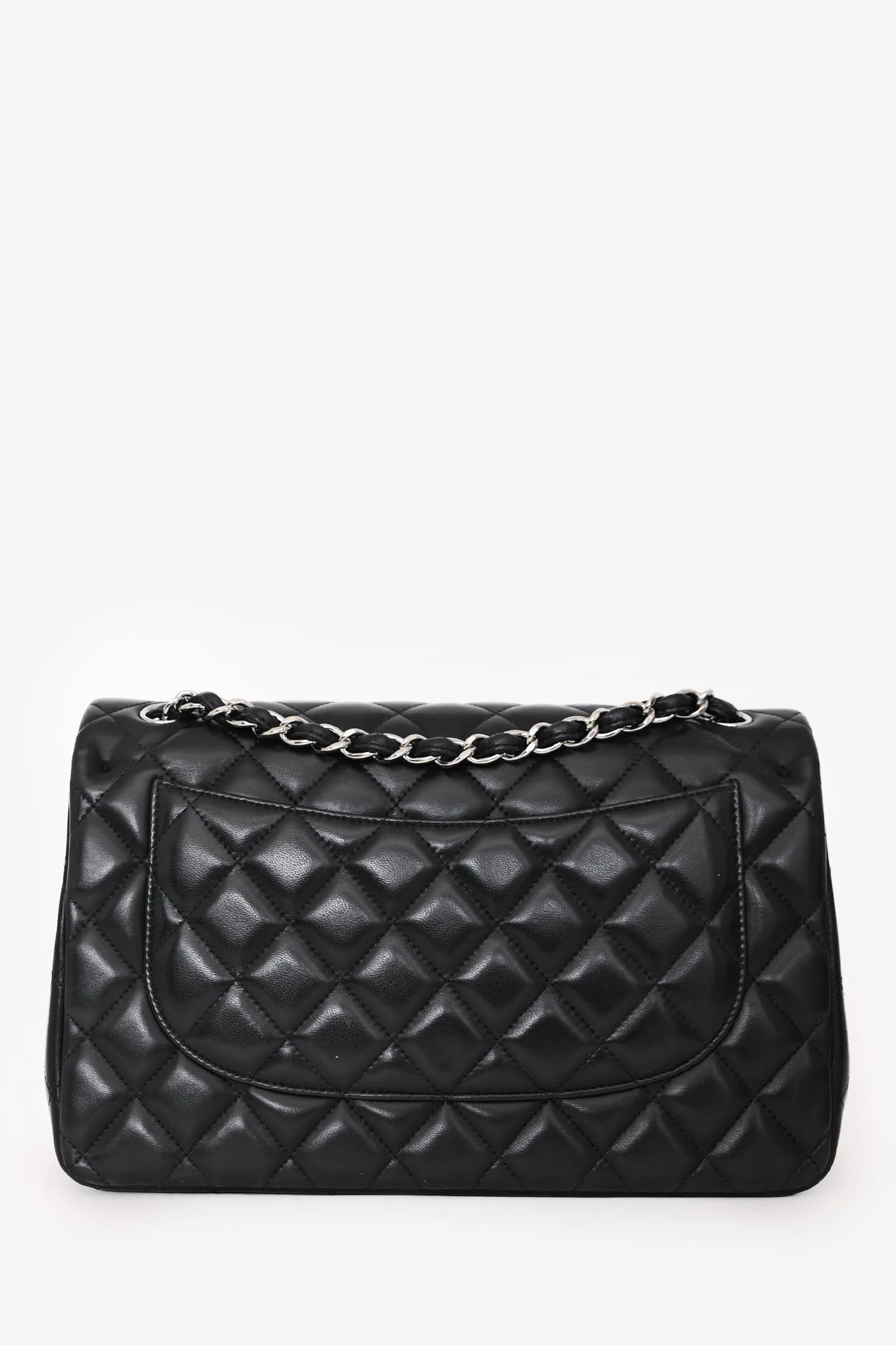 Pre-Loved Chanel™ 2012 Black Lambskin Jumbo Double Flap - Image 2