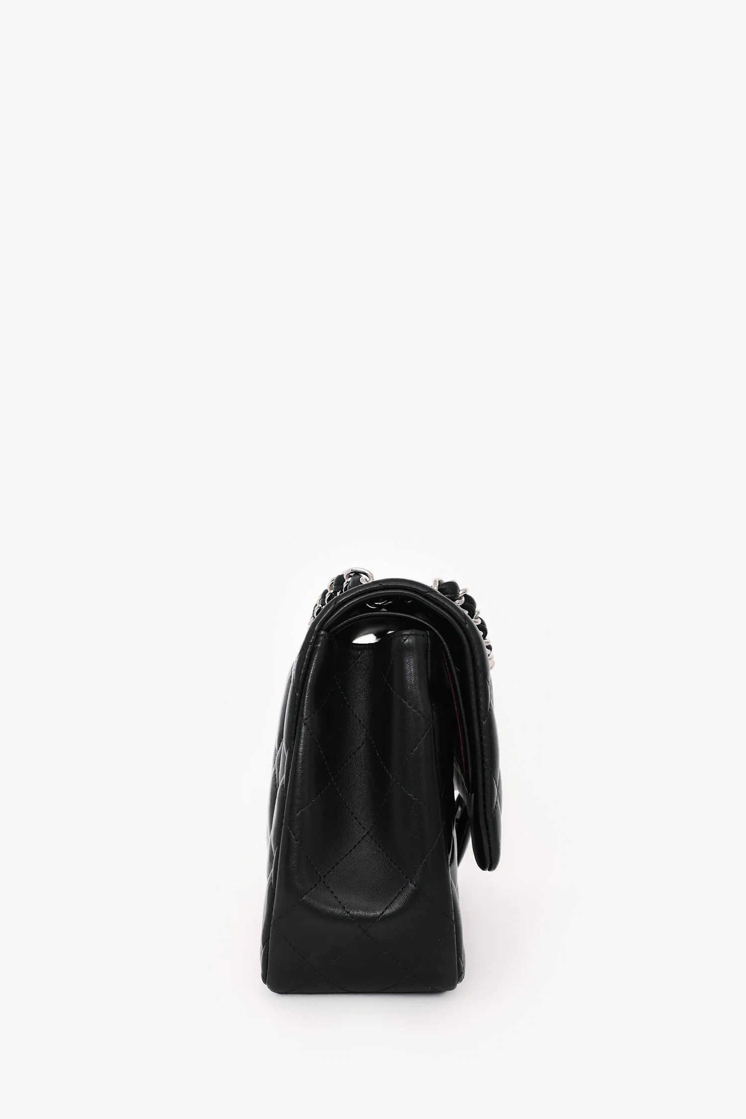 Pre-Loved Chanel™ 2012 Black Lambskin Jumbo Double Flap - Image 3