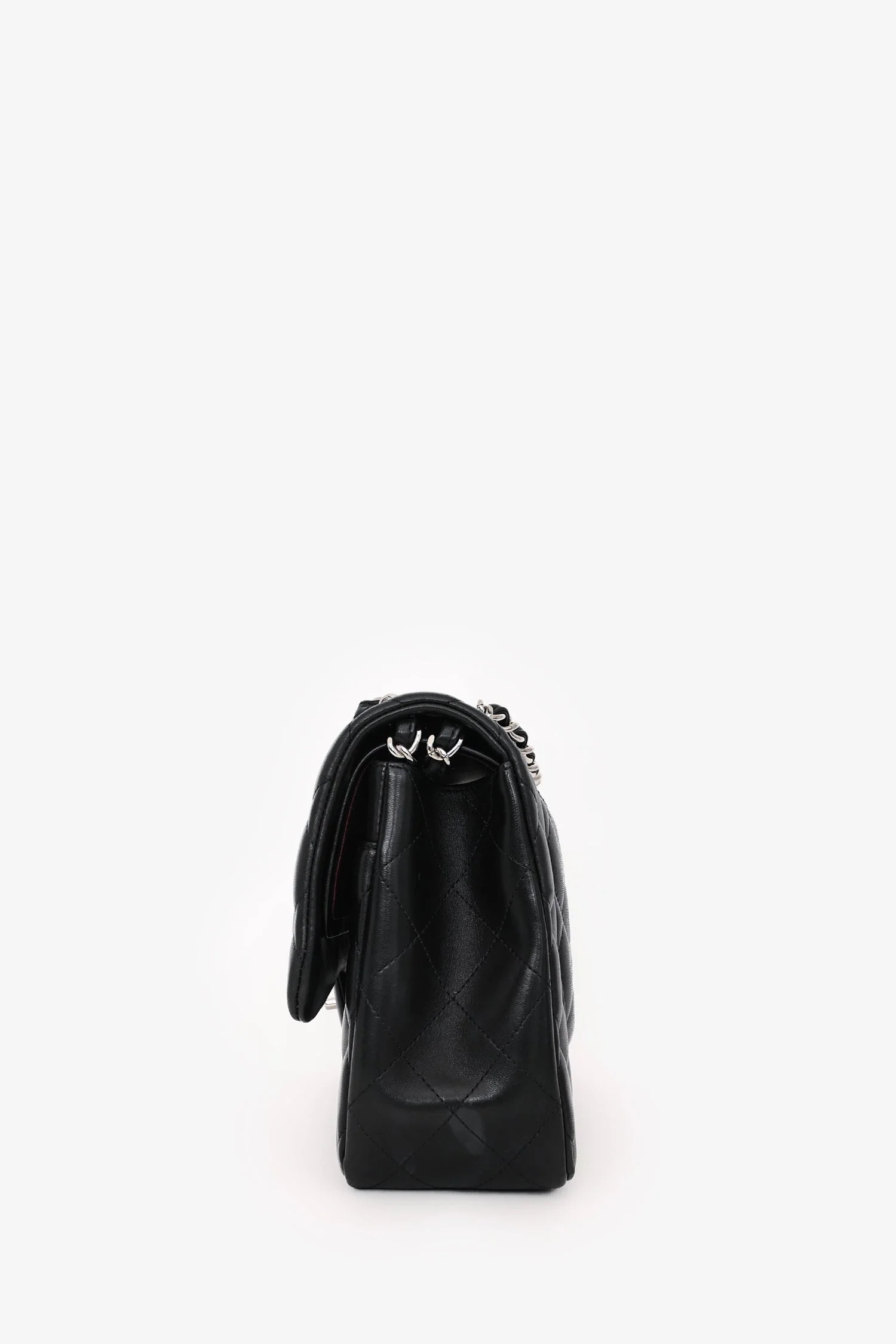 Pre-Loved Chanel™ 2012 Black Lambskin Jumbo Double Flap - Image 4