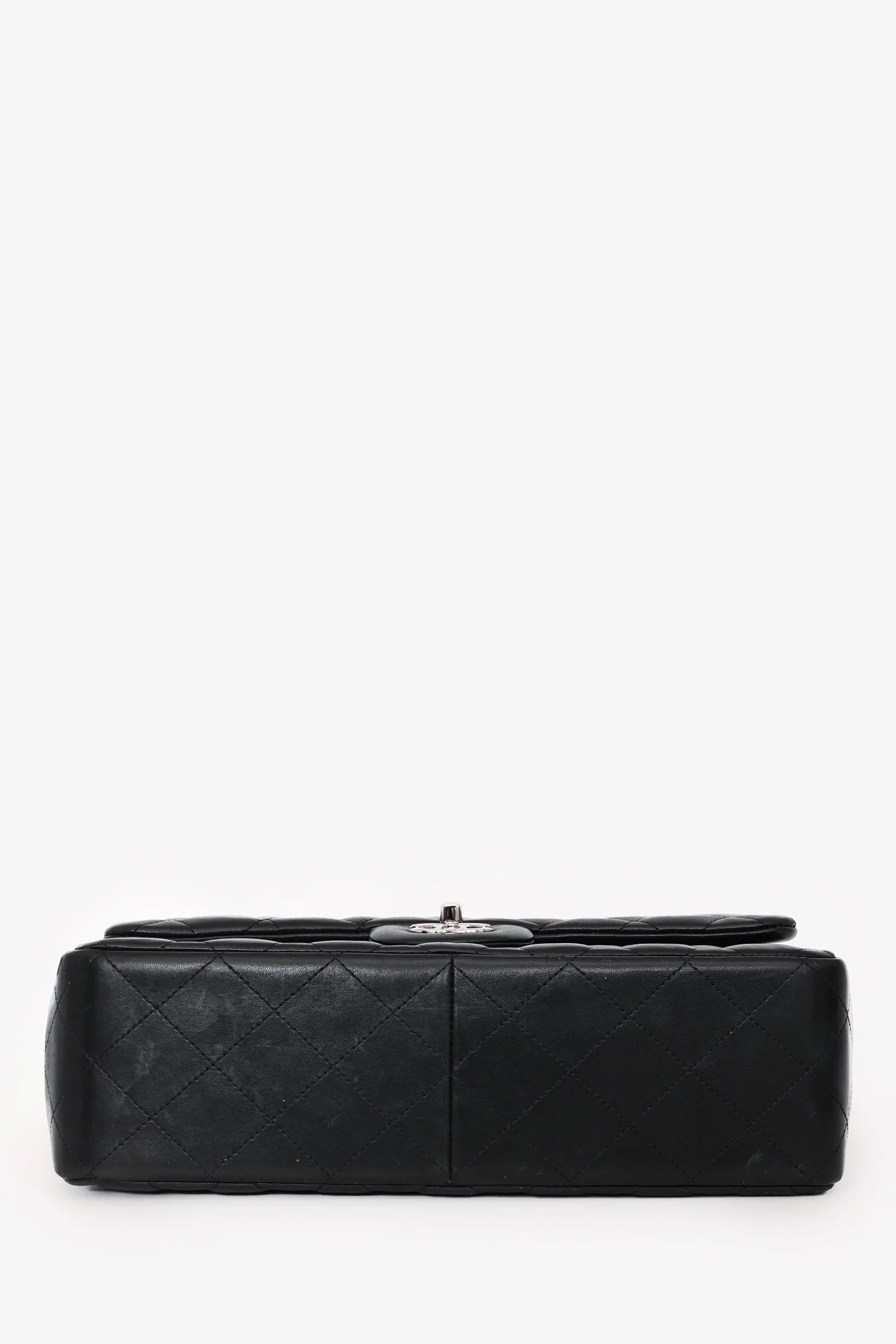 Pre-Loved Chanel™ 2012 Black Lambskin Jumbo Double Flap - Image 5