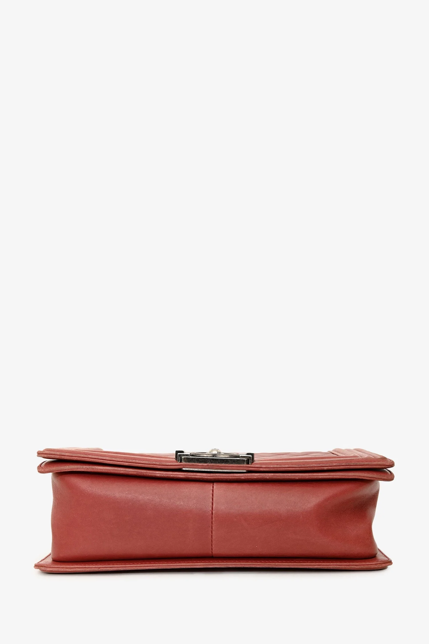 Chanel™ 2012 Peach Lambskin Medium Boy Bag (Pre-Loved ) - Image 5