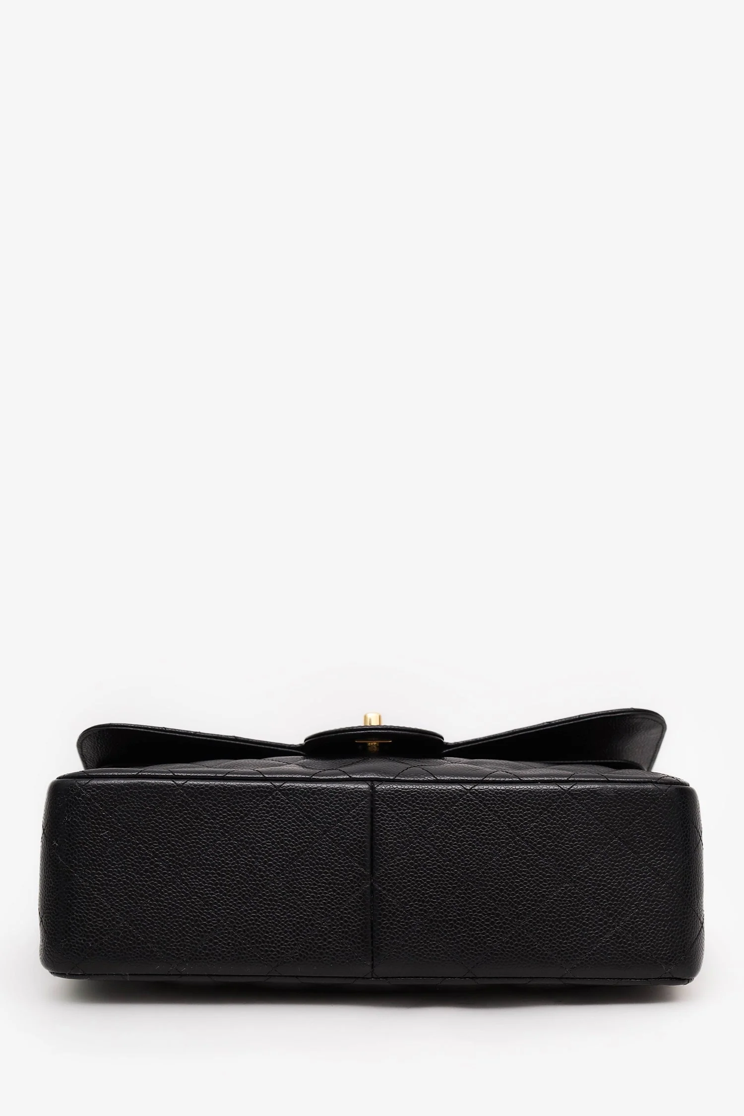 Pre-Loved Chanel™ 2013-14 Black Caviar Jumbo Classic Double Flap Bag - Image 5