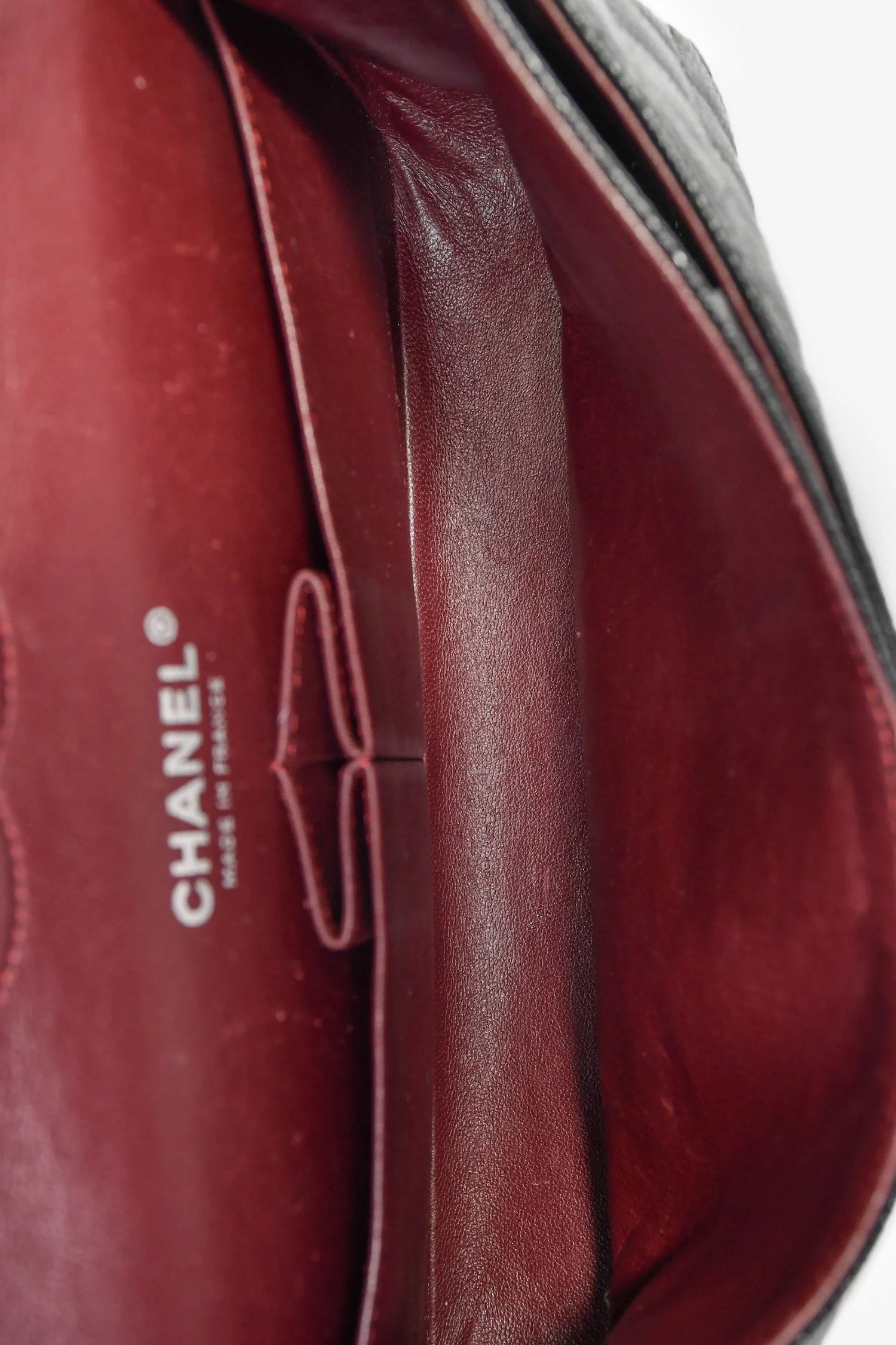 Pre-Loved Chanel™ 2013/14 Black Quilted Caviar Leather Medium Classic Double Flap SHW - Image 7