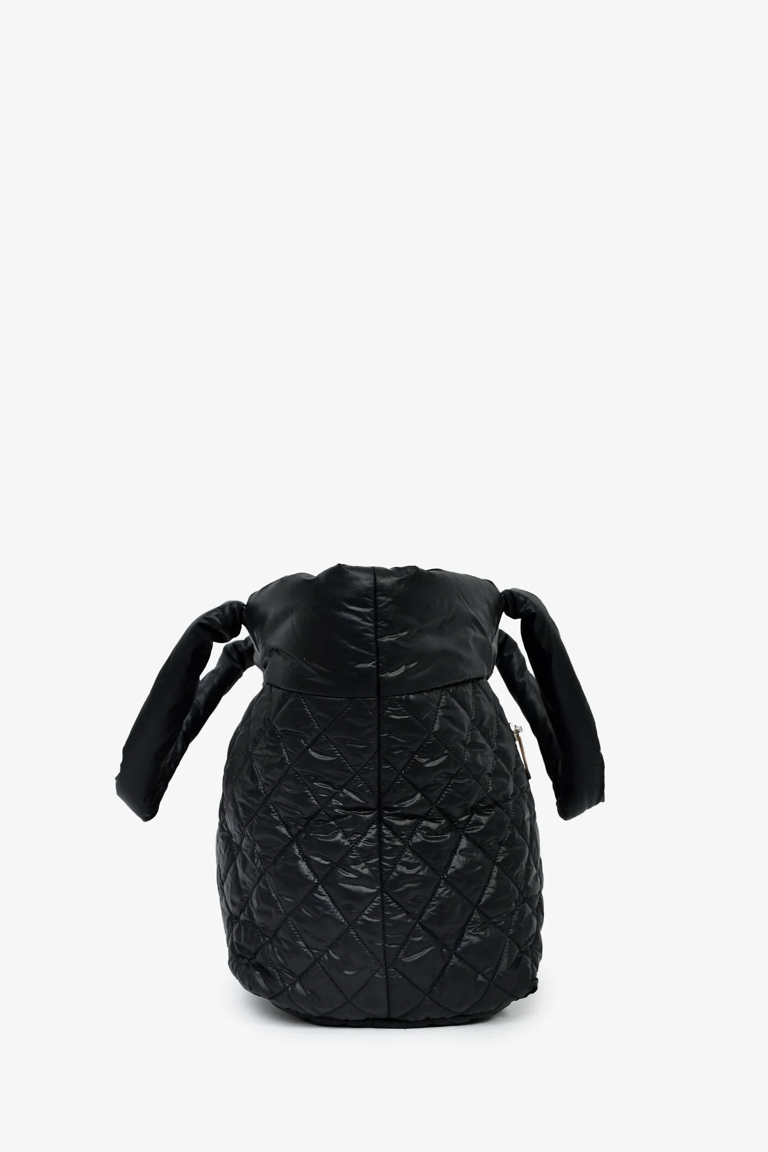 Pre-Loved Chanel™ 2013-14 Black Quilted Nylon Coco Cocoon Tote Bag - Image 3