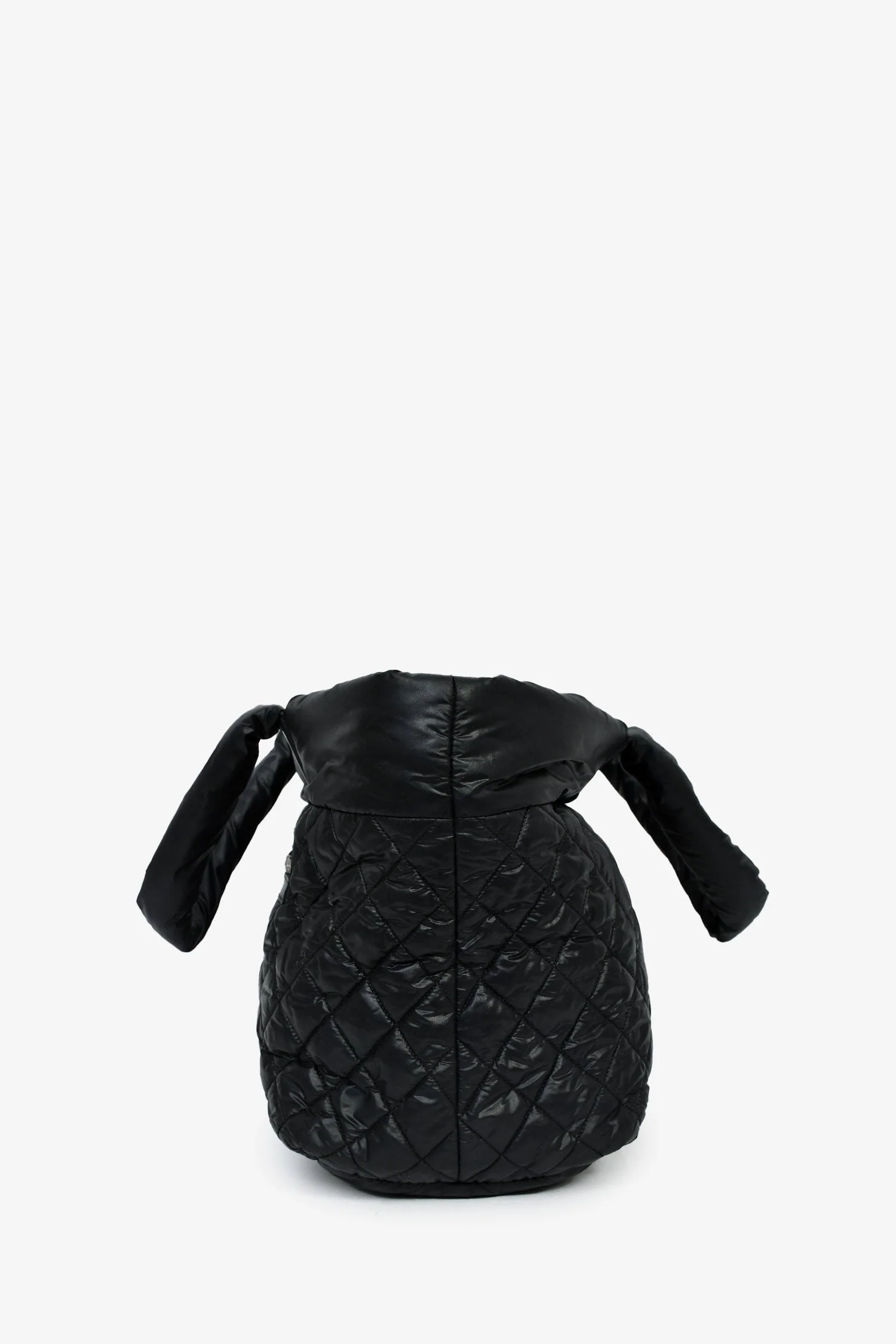 Pre-Loved Chanel™ 2013-14 Black Quilted Nylon Coco Cocoon Tote Bag - Image 4