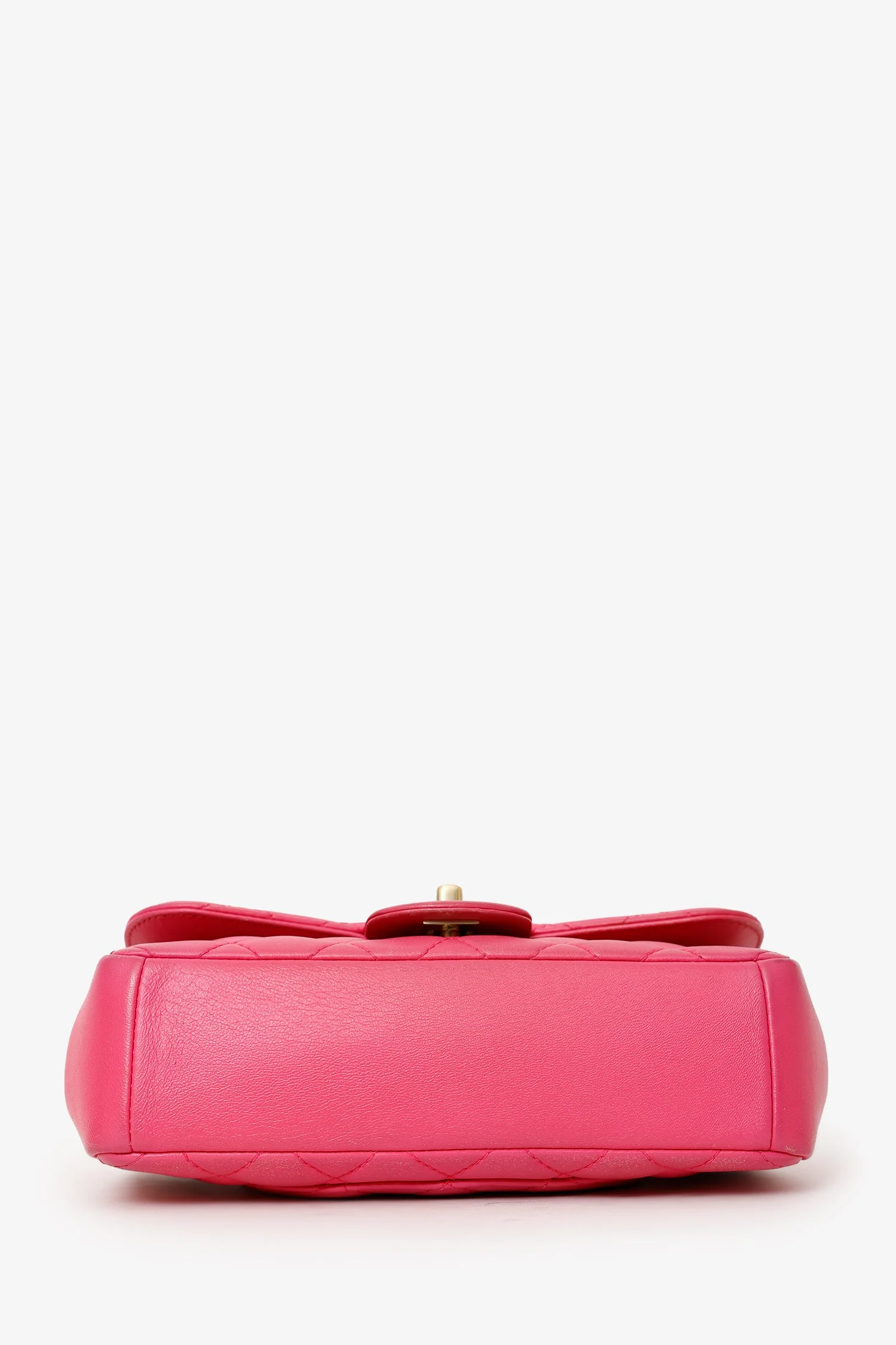 Pre-Loved Chanel™ 2015-16 Pink Lambskin Quilted Mini Mademoiselle Chic Flap - Image 5