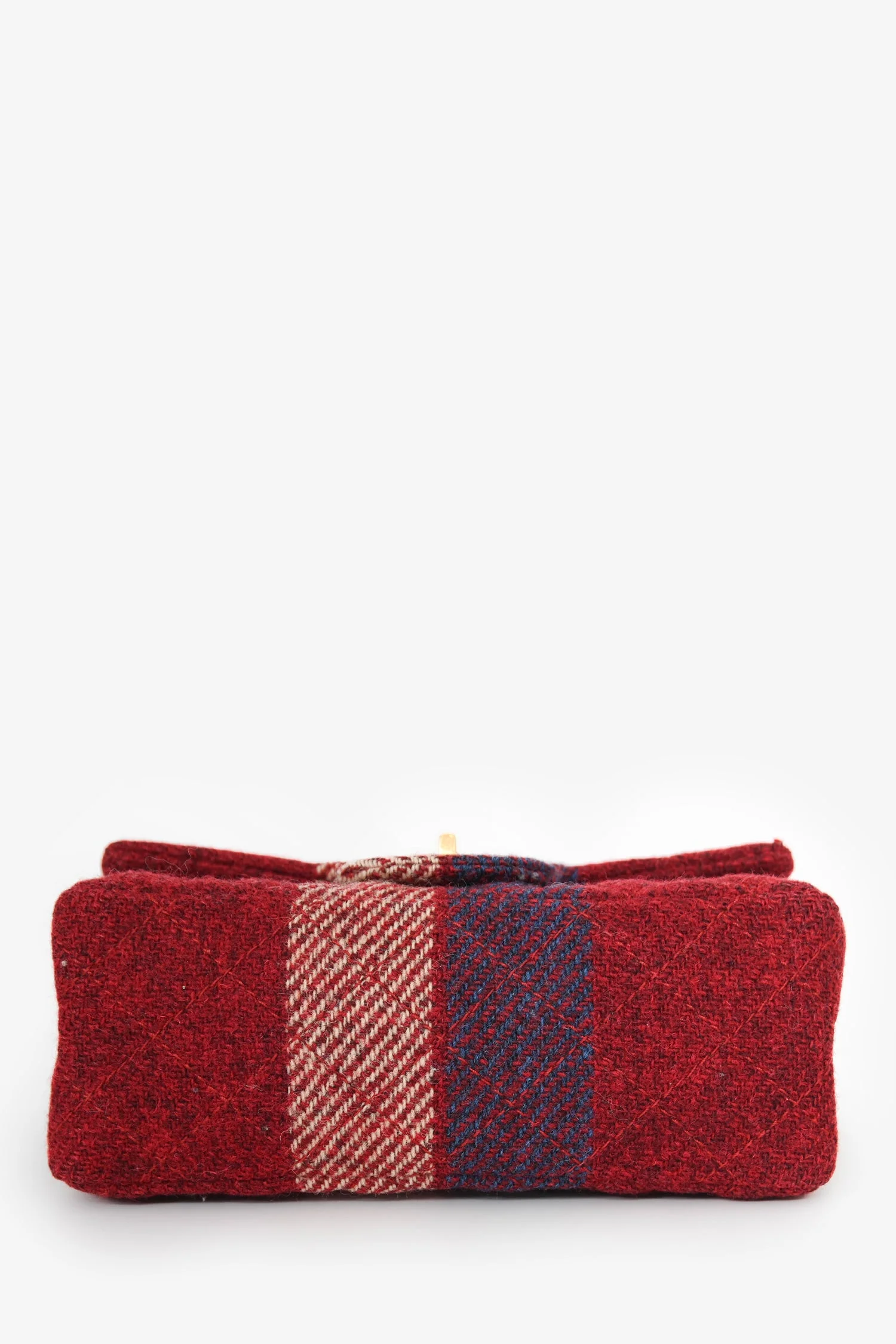 Pre-Loved Chanel™ 2015-16 Red Tweed Patterned 2.55 224 Double Flap Bag - Image 7