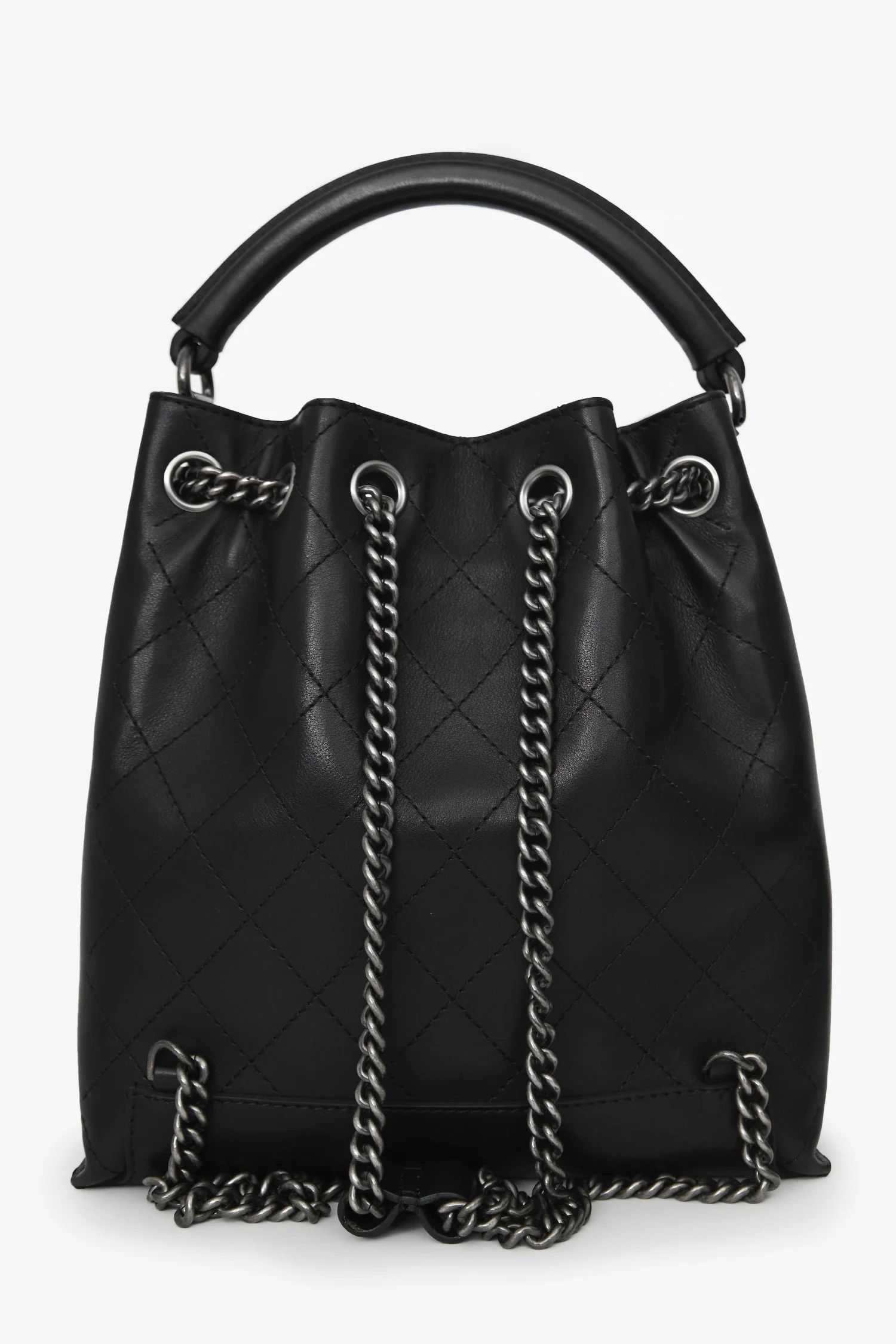 Pre-Loved Chanel™ 2016 Black Quilted Calfskin Leather Medium Urban Luxury Backpack - Image 2