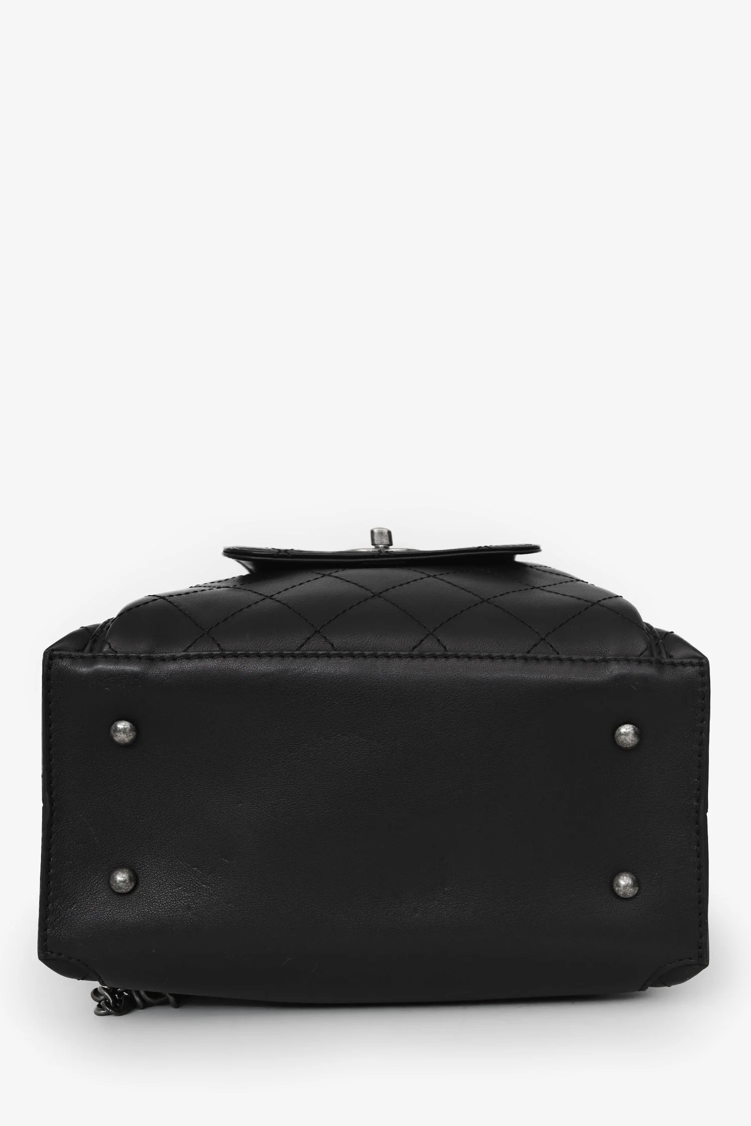 Pre-Loved Chanel™ 2016 Black Quilted Calfskin Leather Medium Urban Luxury Backpack - Image 4