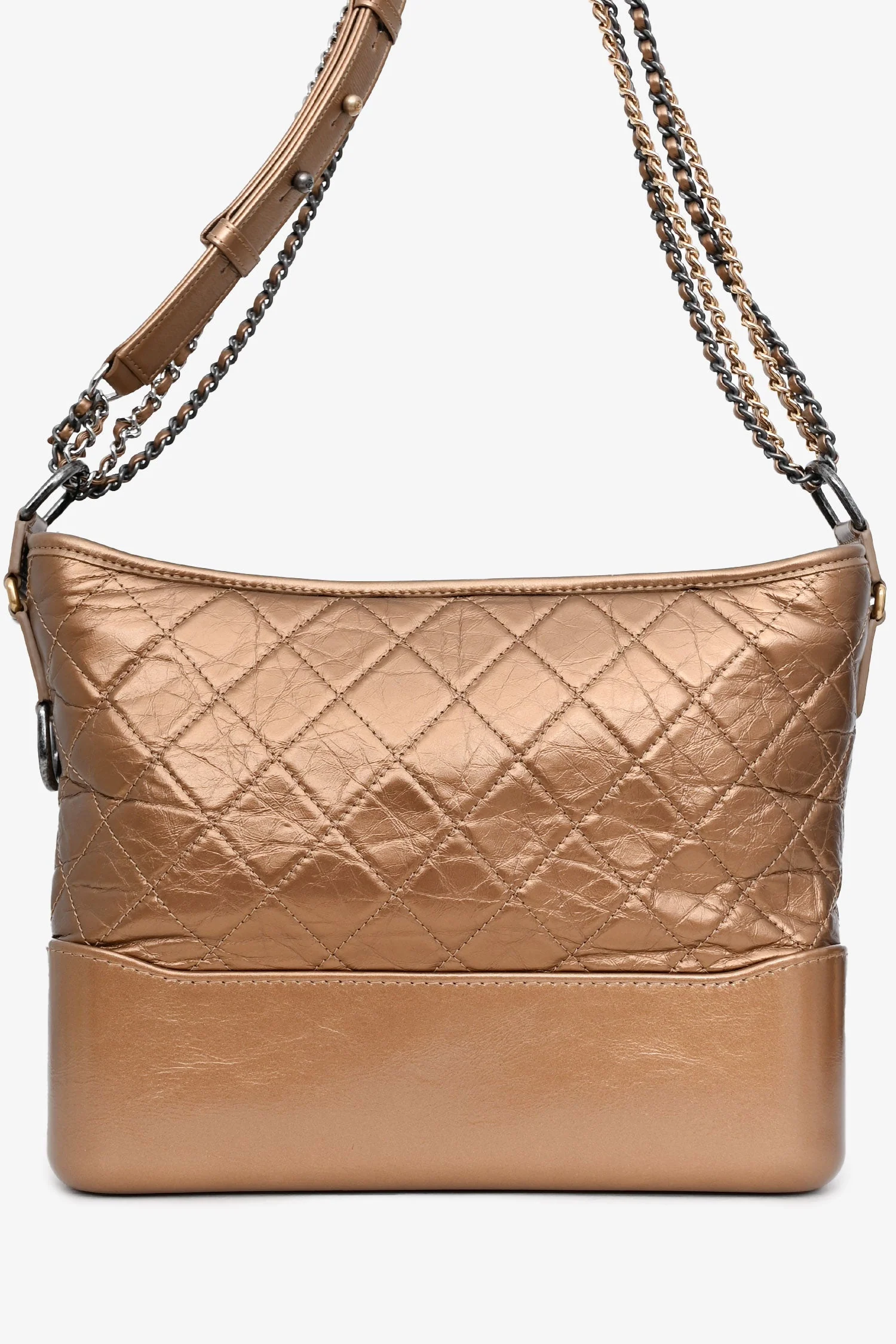 Pre-Loved Chanel™ 2017-18 Gold Medium Gabrielle Hobo - Image 2