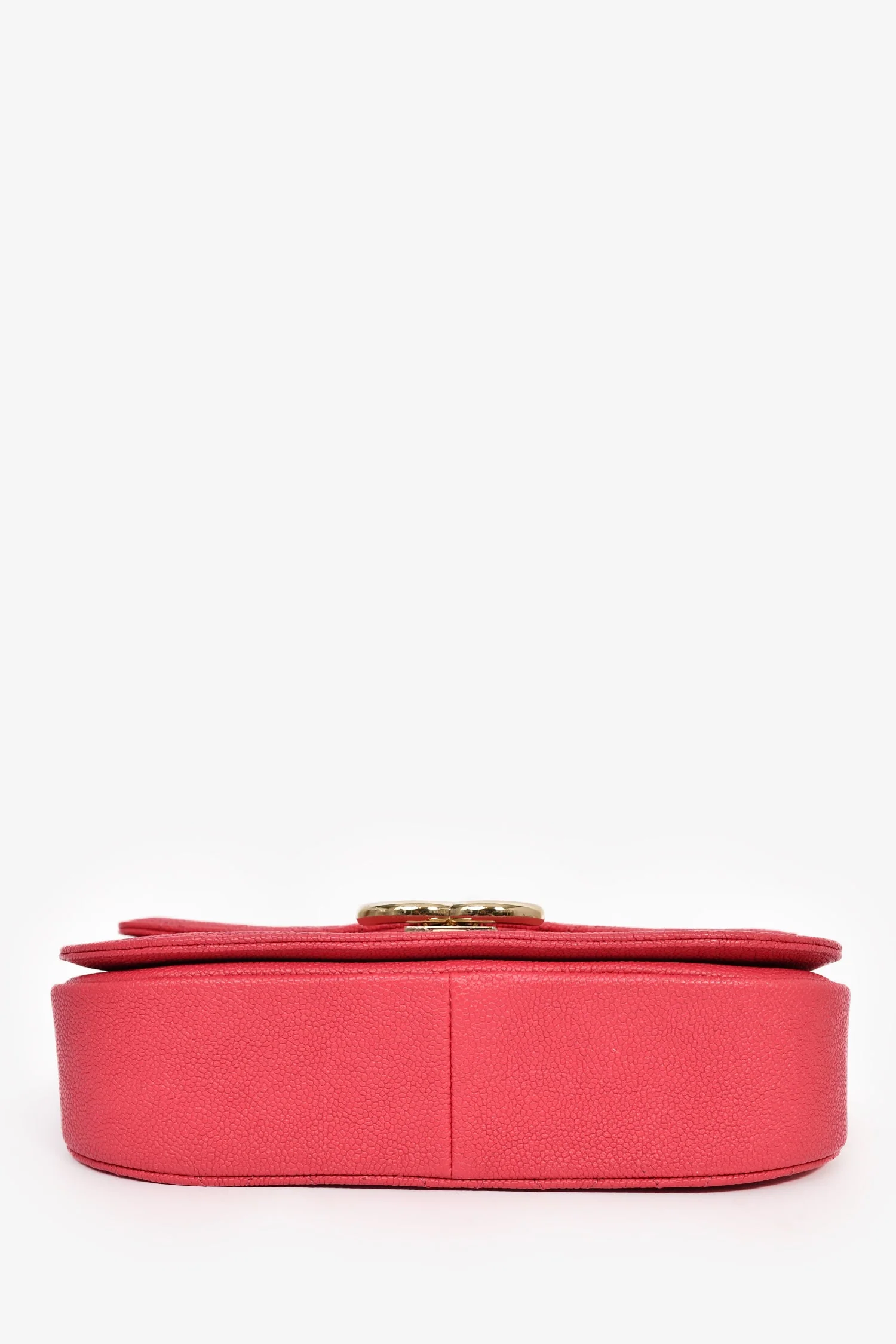 Pre-Loved Chanel™ 2017/2018 Two Tone Pink Caviar Leather 'Paris-Cuba' Thread Around Flap Bag - Image 5