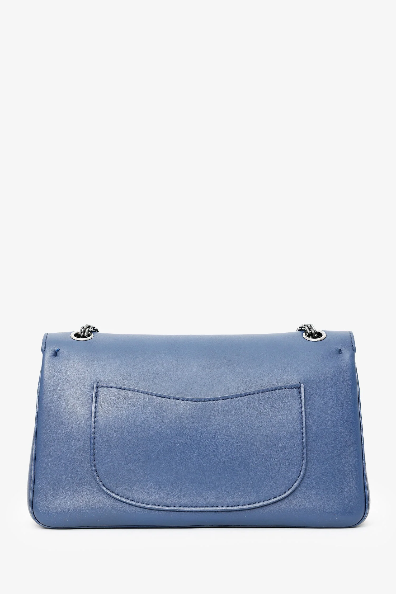 Pre-Loved Chanel™ 2017 Navy Leather Medallion Charm Reissue 2.55 Shoulder Bag - Image 2