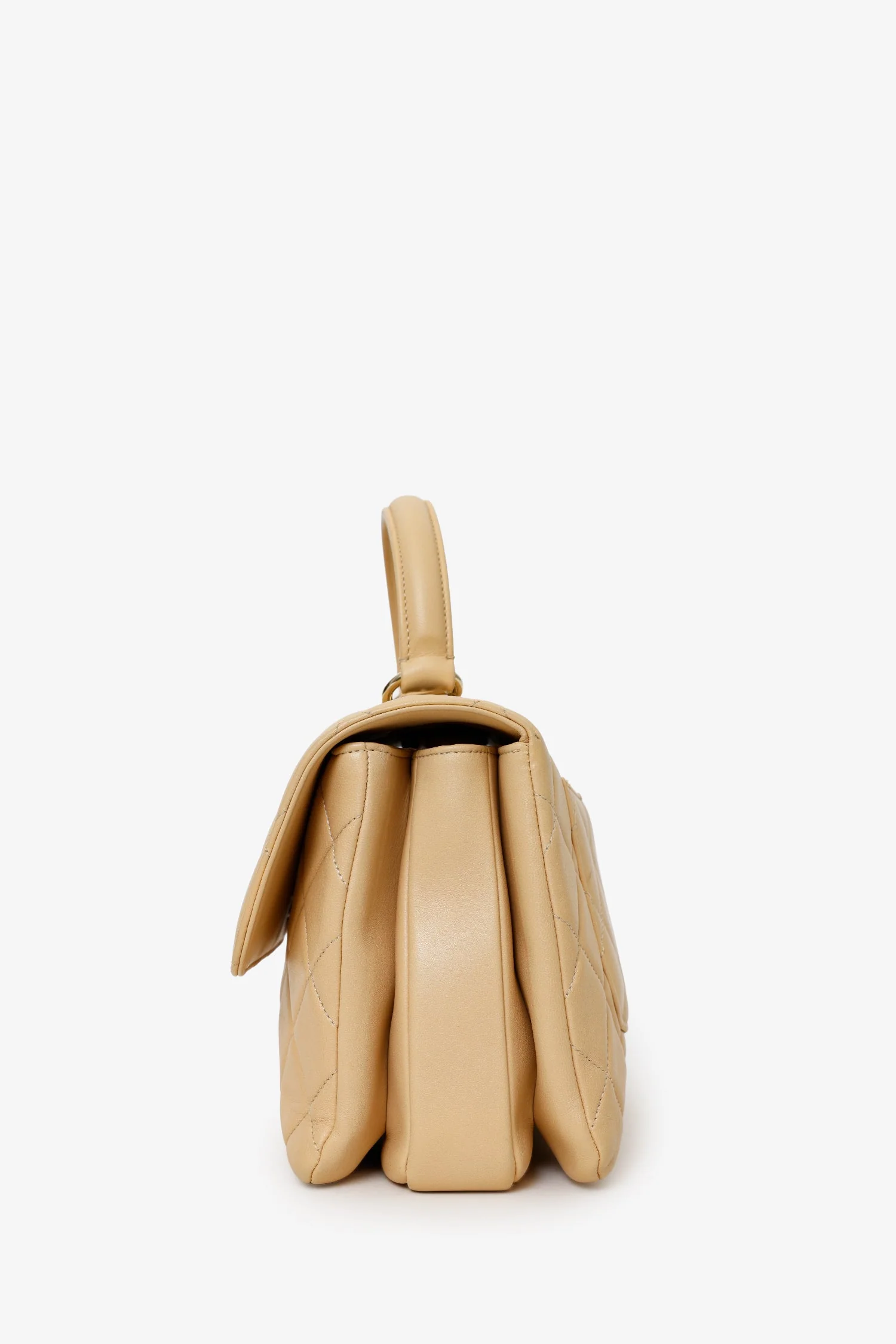 Pre-Loved Chanel™ 2018-19 Beige Quilted Lambskin Medium Trendy CC Top Handle Bag - Image 2