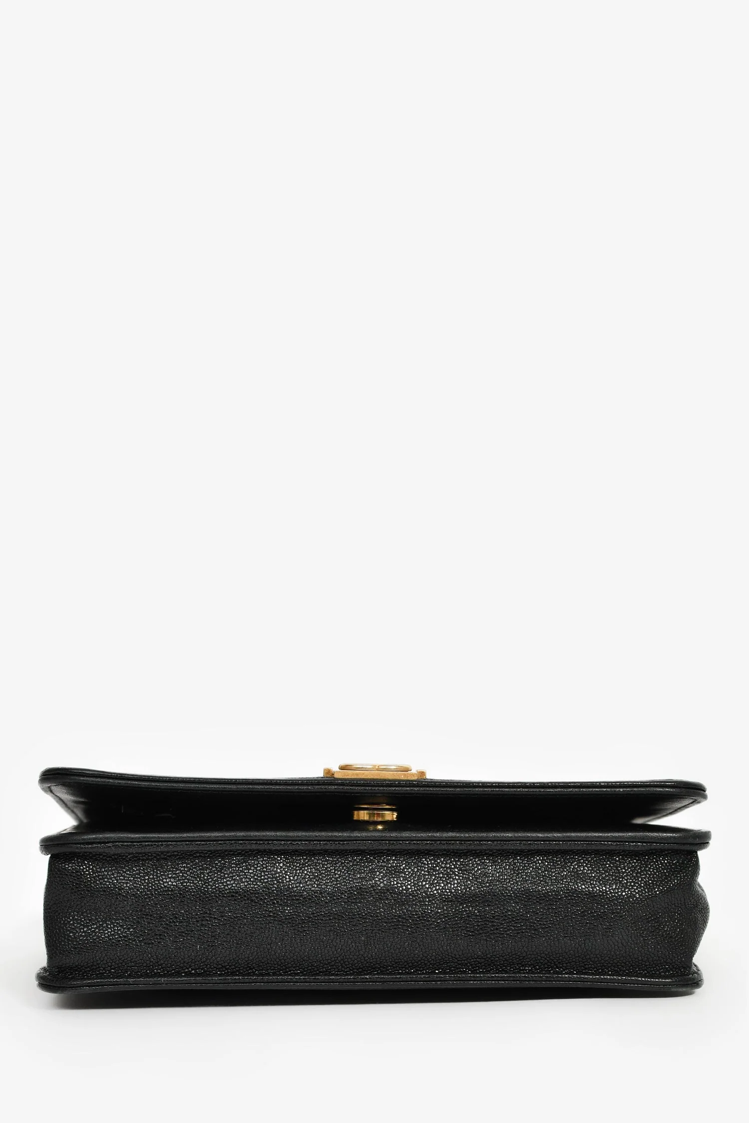 Pre-Loved Chanel™ 2018/19 Black Caviar Leather CC Boy Wallet on Chain - Image 5
