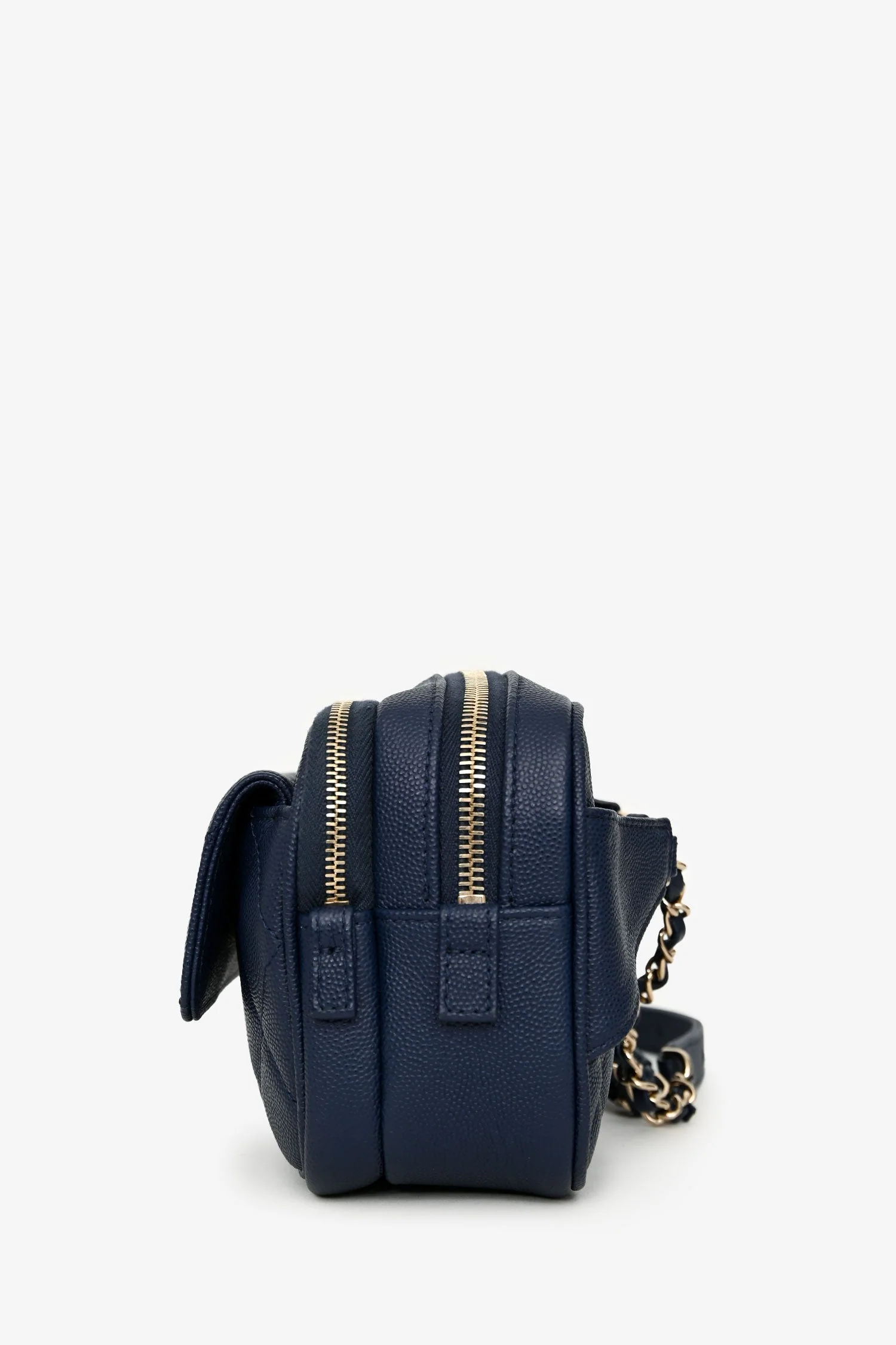 Chanel™ 2019-20 Navy Caviar Leather Casual Trip Belt Bag with Insert - Image 4