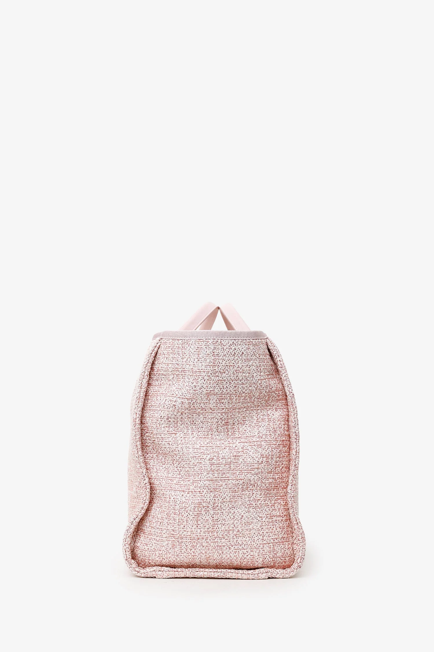 Pre-Loved™ Chanel 2019 Pink Glitter Medium Deauville Tote - Image 3