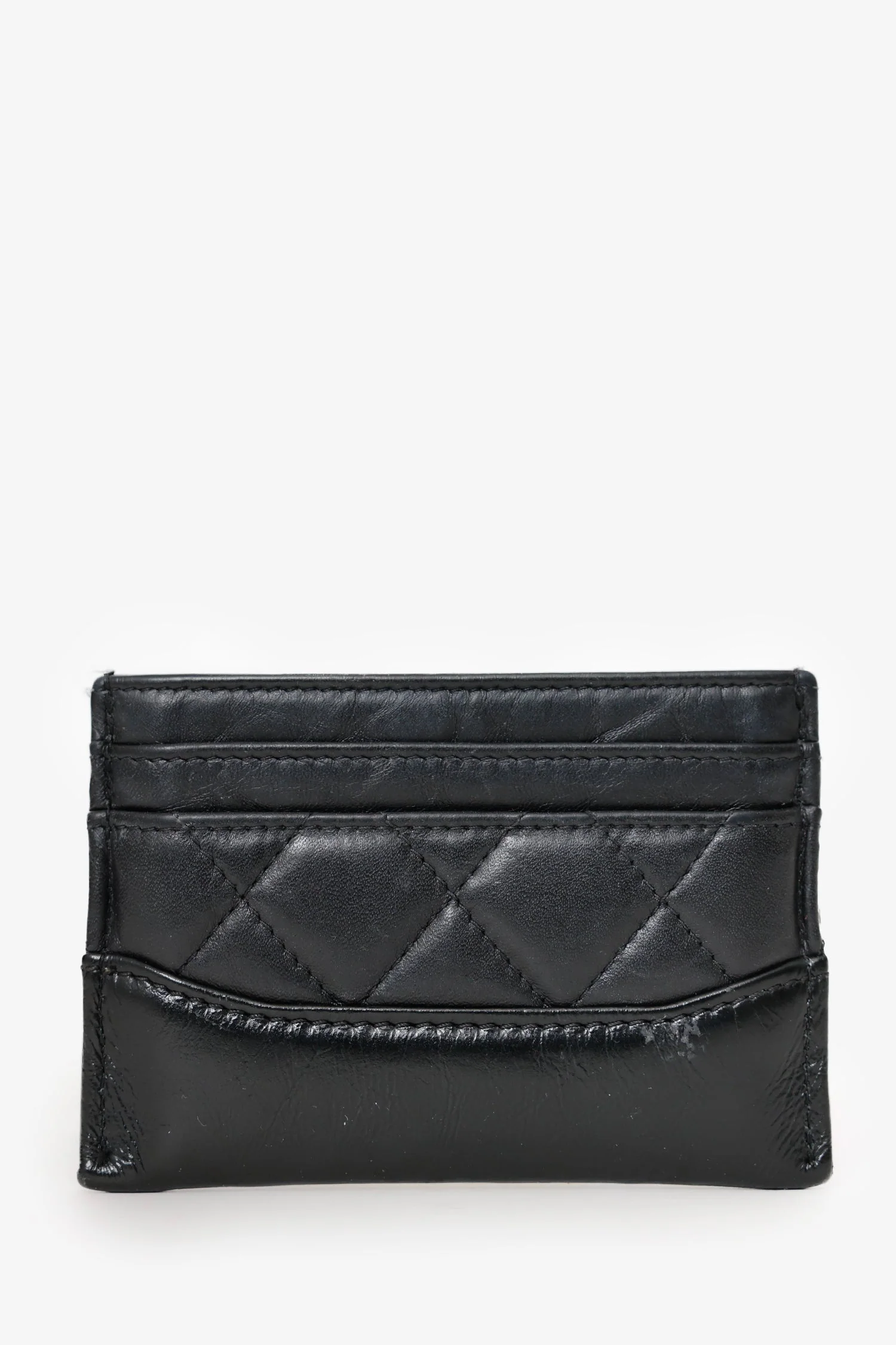 Pre-Loved Chanel™ 2019 Quilted Aged Calfskin Gabrielle Card Holder - Image 2