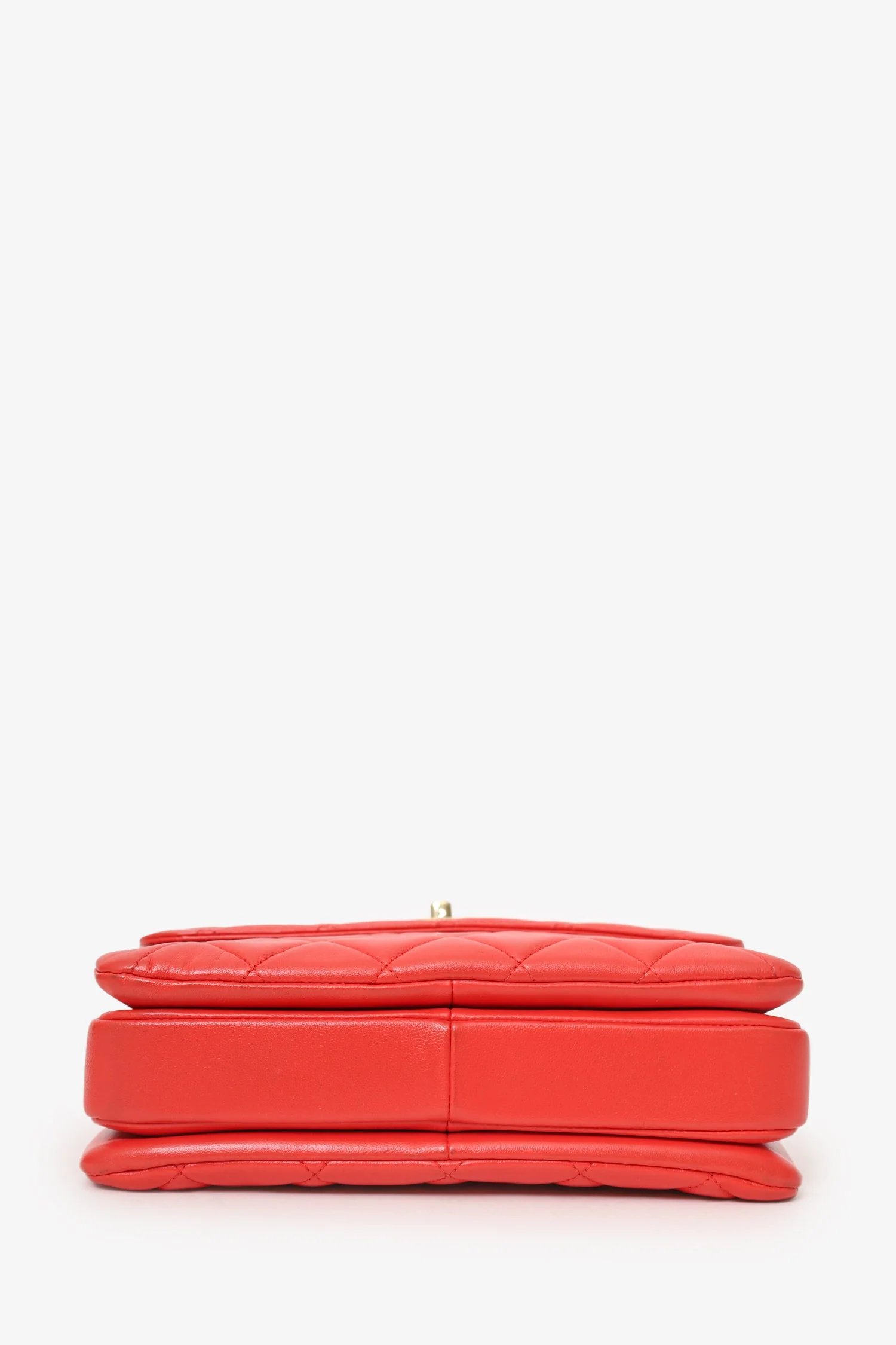 Pre-Loved Chanel™ 2019 Red Leather Trendy CC Small Top Handle - Image 5