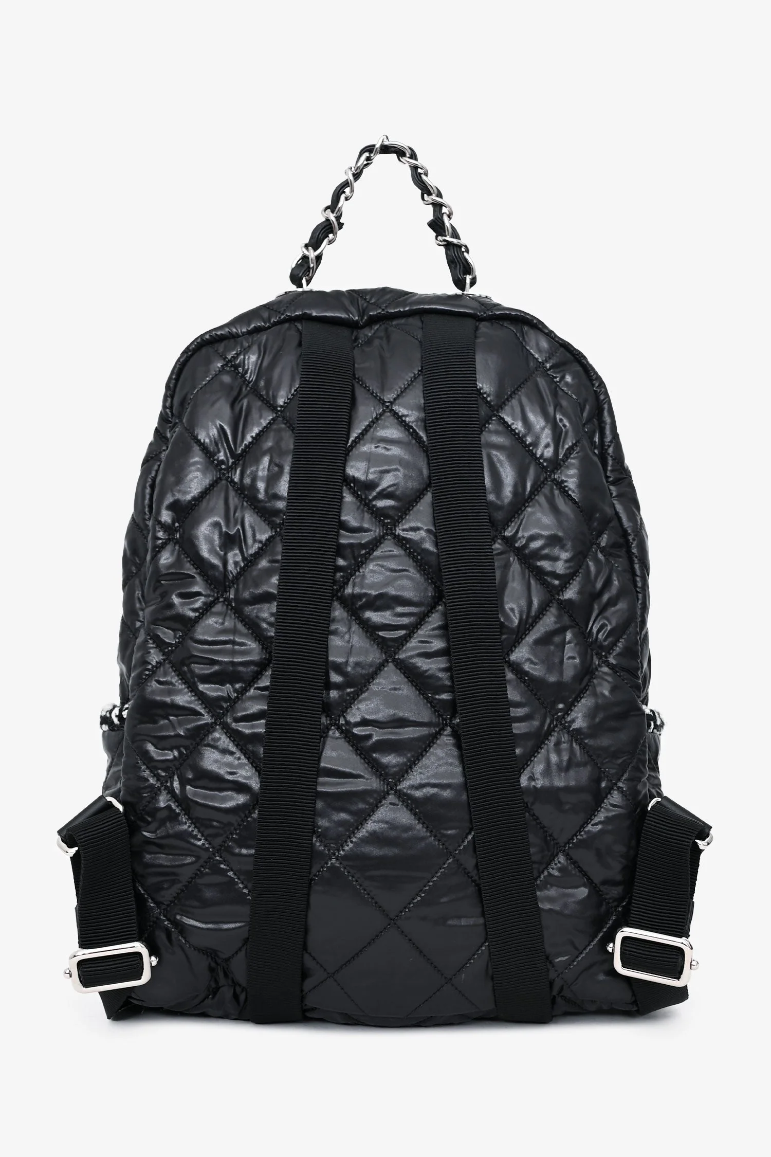 Pre-Loved Chanel™ 2020 Black Nylon/Tweed Backpack - Image 2