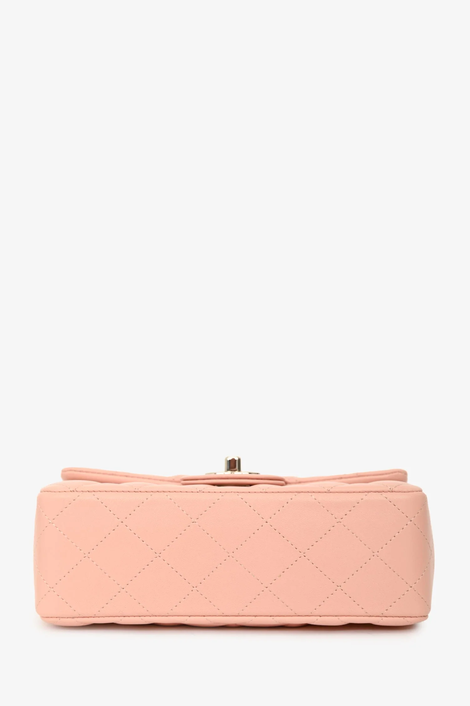 Chanel™ 2021 Pink Leather Mini Single Flap Bag (Pre-Loved ) - Image 5